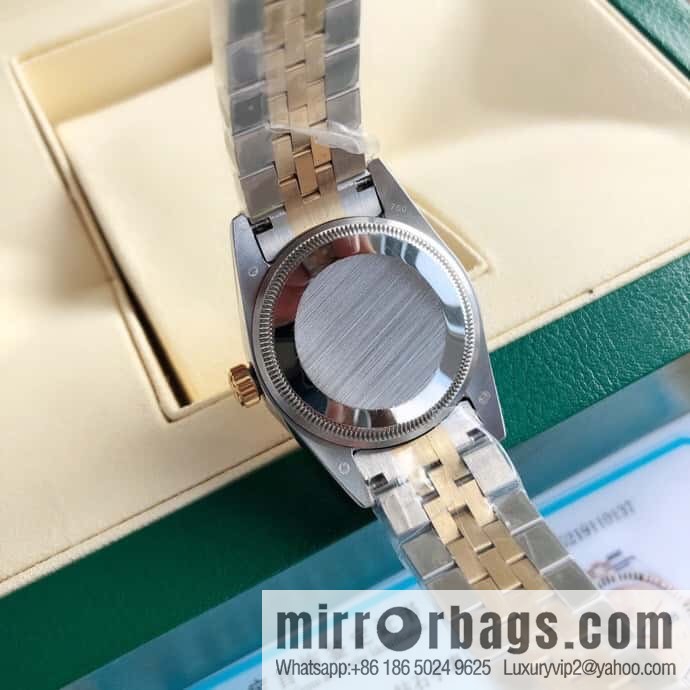 ROLEX-Rolex Diary Women's Natural Diamond Watch with Swiss ETA-2671 Movement