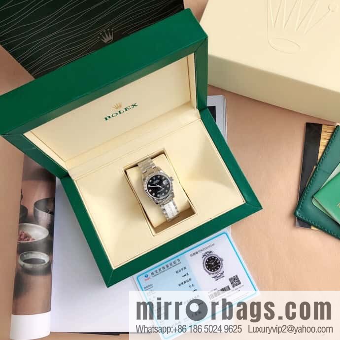 ROLEX-Rolex Diary Women's Natural Diamond Watch with Swiss ETA-2671 Movement