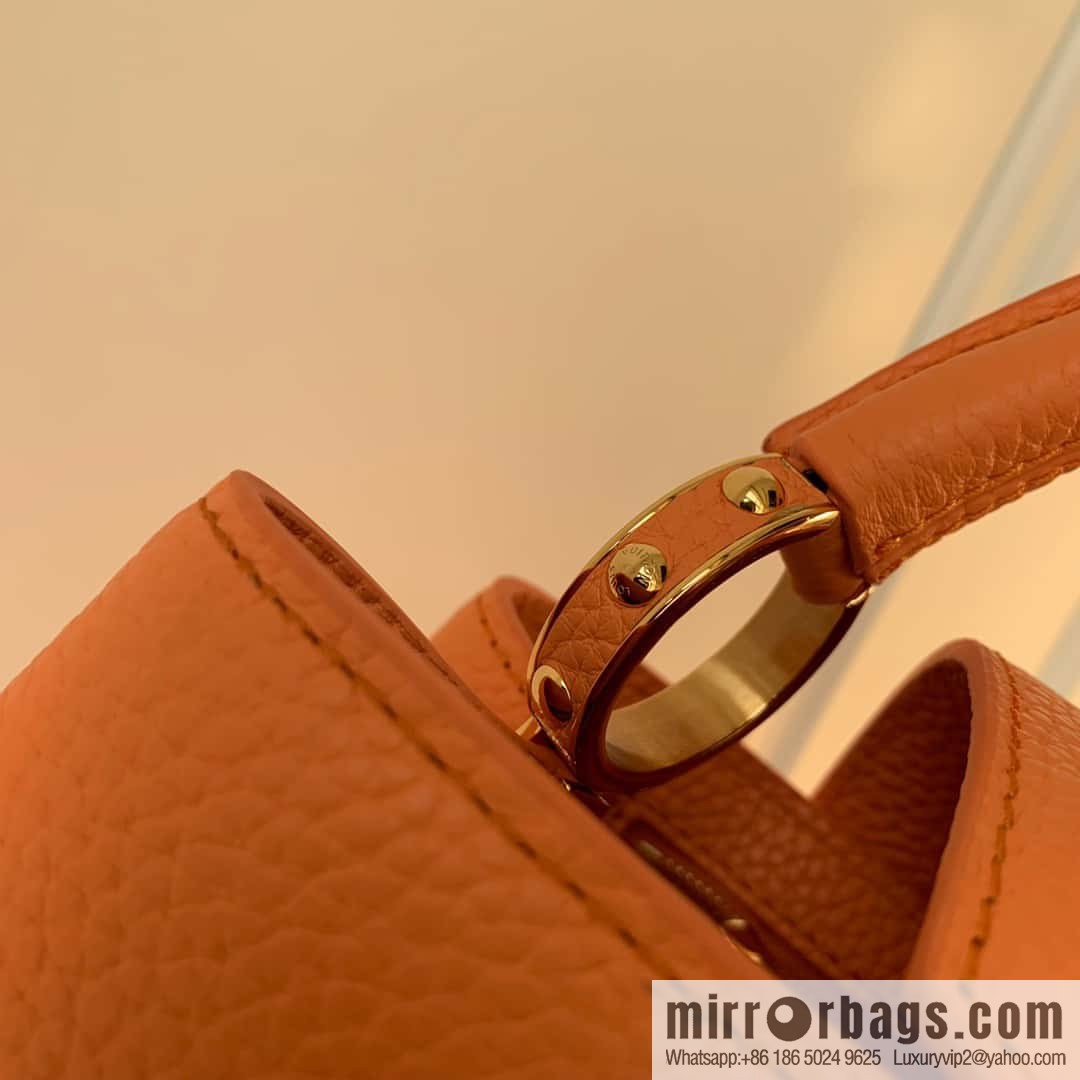 M22055 Coral orange mini Capucines Mini handbag