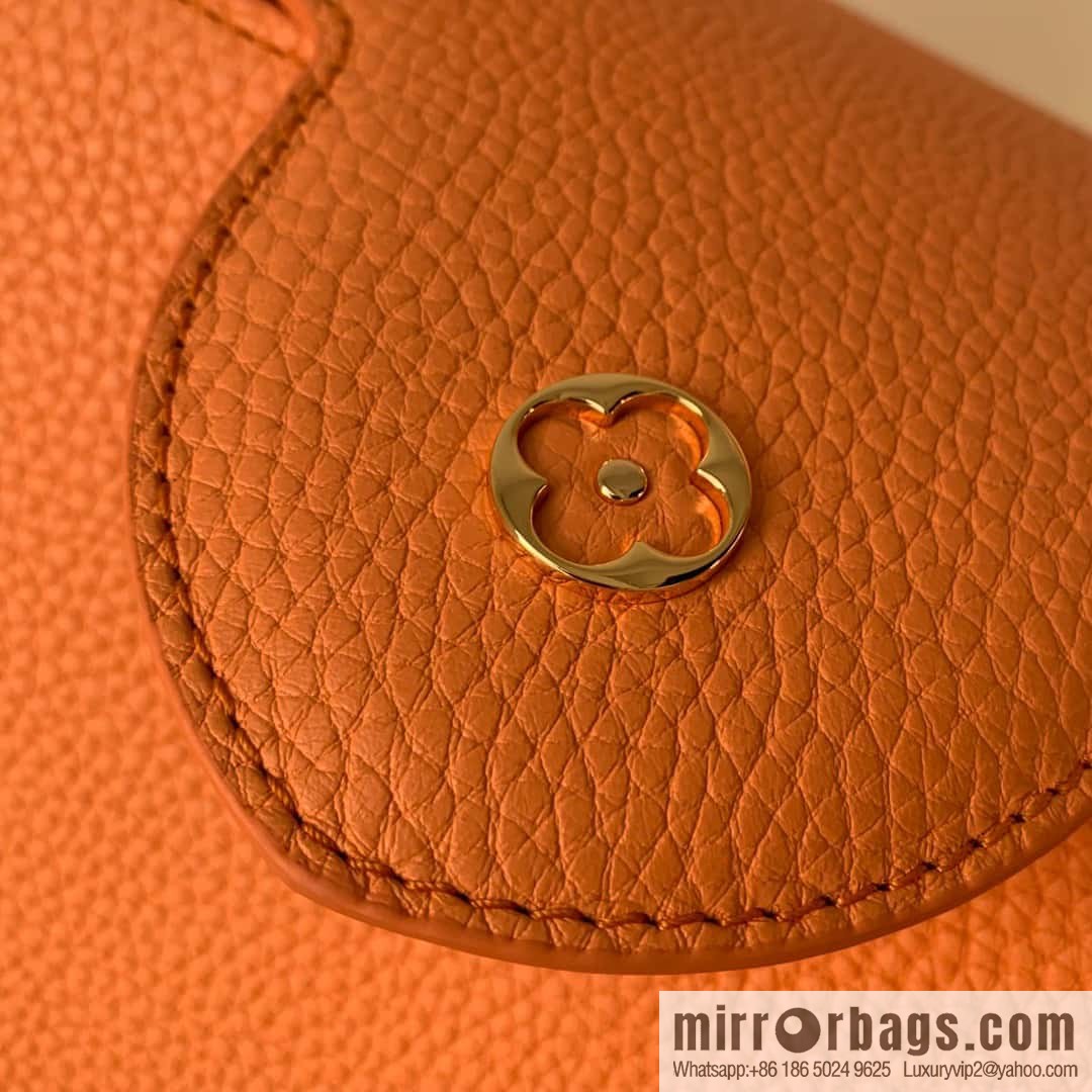 M22055 Coral Orange, Small, this Capucines Mini handbag.