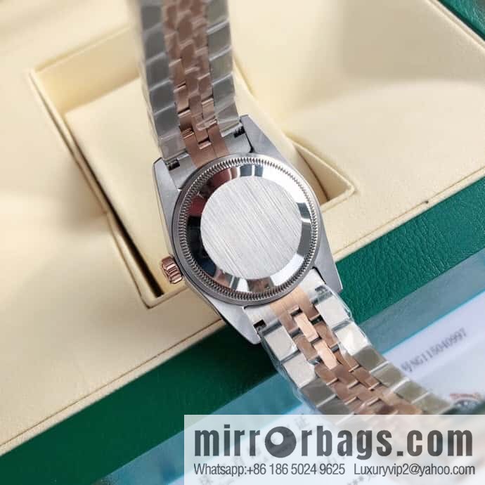 ROLEX-Rolex Diary Women's Natural Diamond Watch with Swiss ETA-2671 Movement