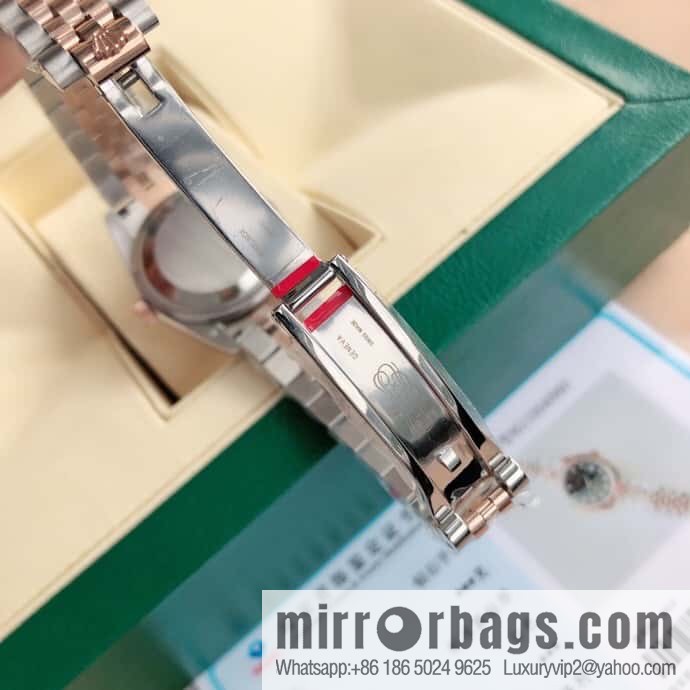 ROLEX-Rolex Diary Women's Natural Diamond Watch with Swiss ETA-2671 Movement