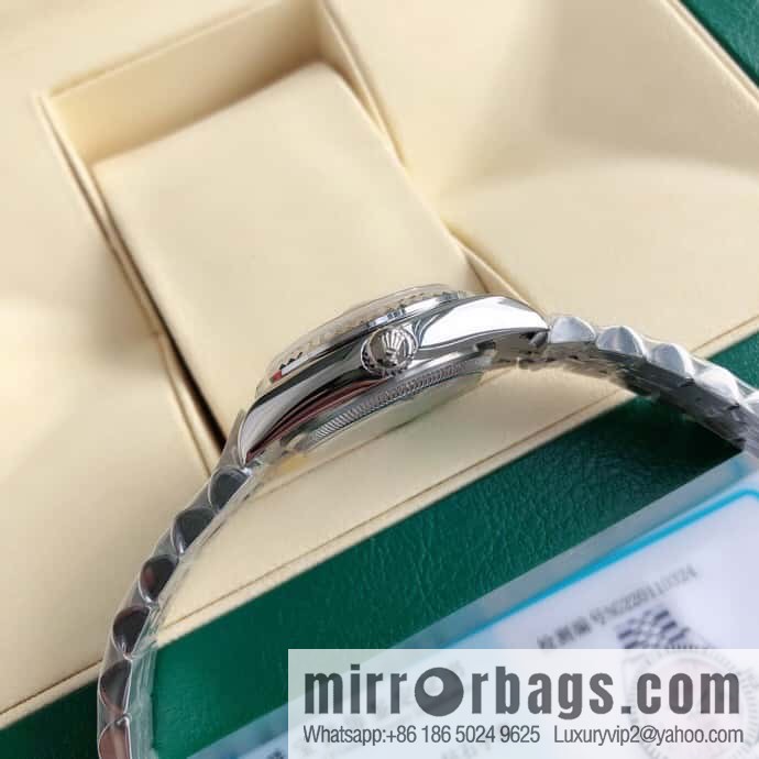 ROLEX-Rolex Diary Women's Natural Diamond Watch with Swiss ETA-2671 Movement
