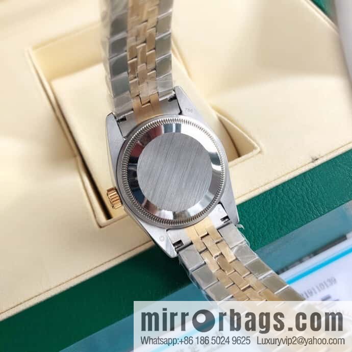 ROLEX-Rolex Diary Women's Natural Diamond Watch with Swiss ETA-2671 Movement