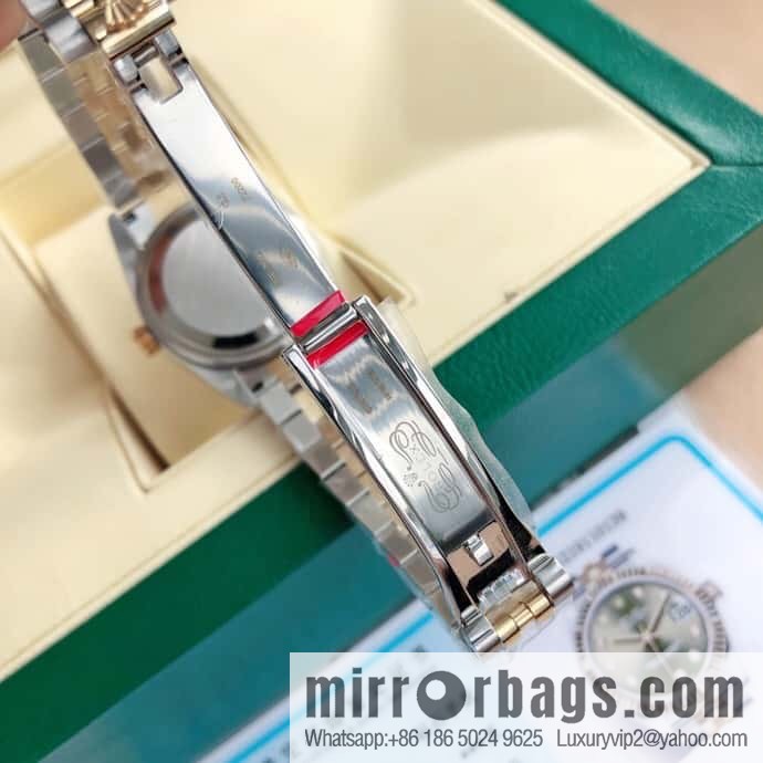 ROLEX-Rolex Diary Women's Natural Diamond Watch with Swiss ETA-2671 Movement