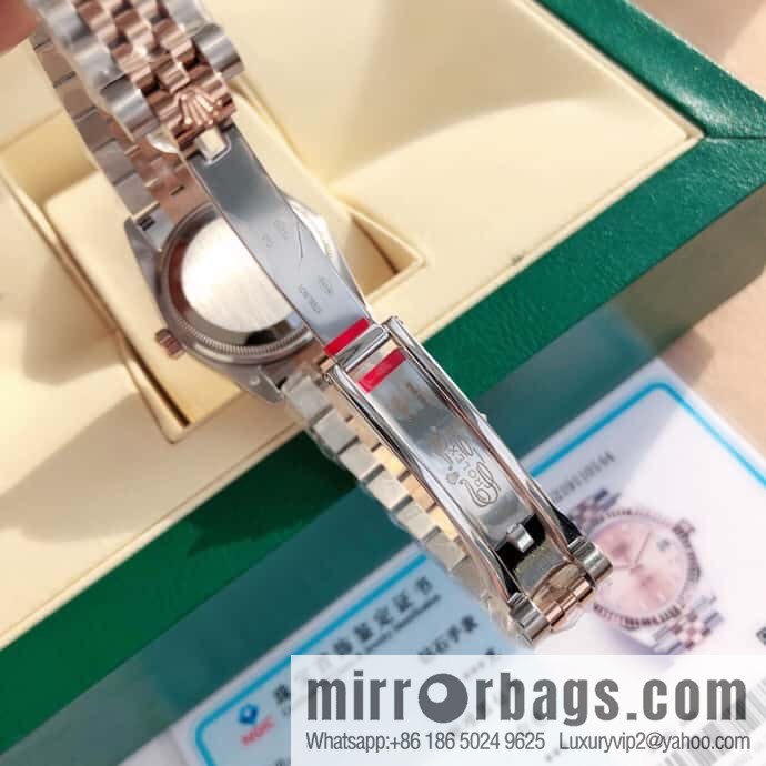 ROLEX-Rolex Diary Women's Natural Diamond Watch with Swiss ETA-2671 Movement