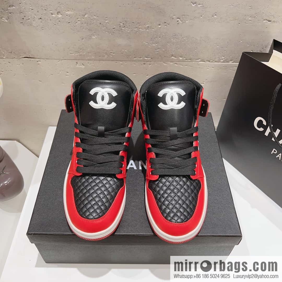 🐰🐰(Top version) 2023 autumn new Chanel AJ joint Internet celebrity Wang fried model [joint high-top casual shoes] Chanel and Nike only one joint cooperation model