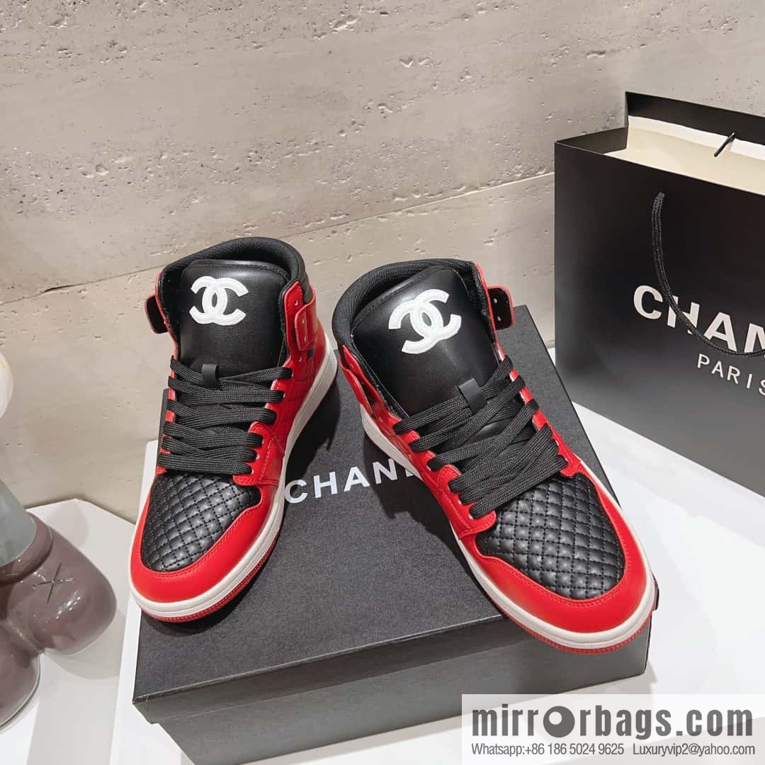 🐰🐰(Top version) 2023 autumn new Chanel AJ joint Internet celebrity Wang fried model [joint high-top casual shoes] Chanel and Nike only one joint cooperation model