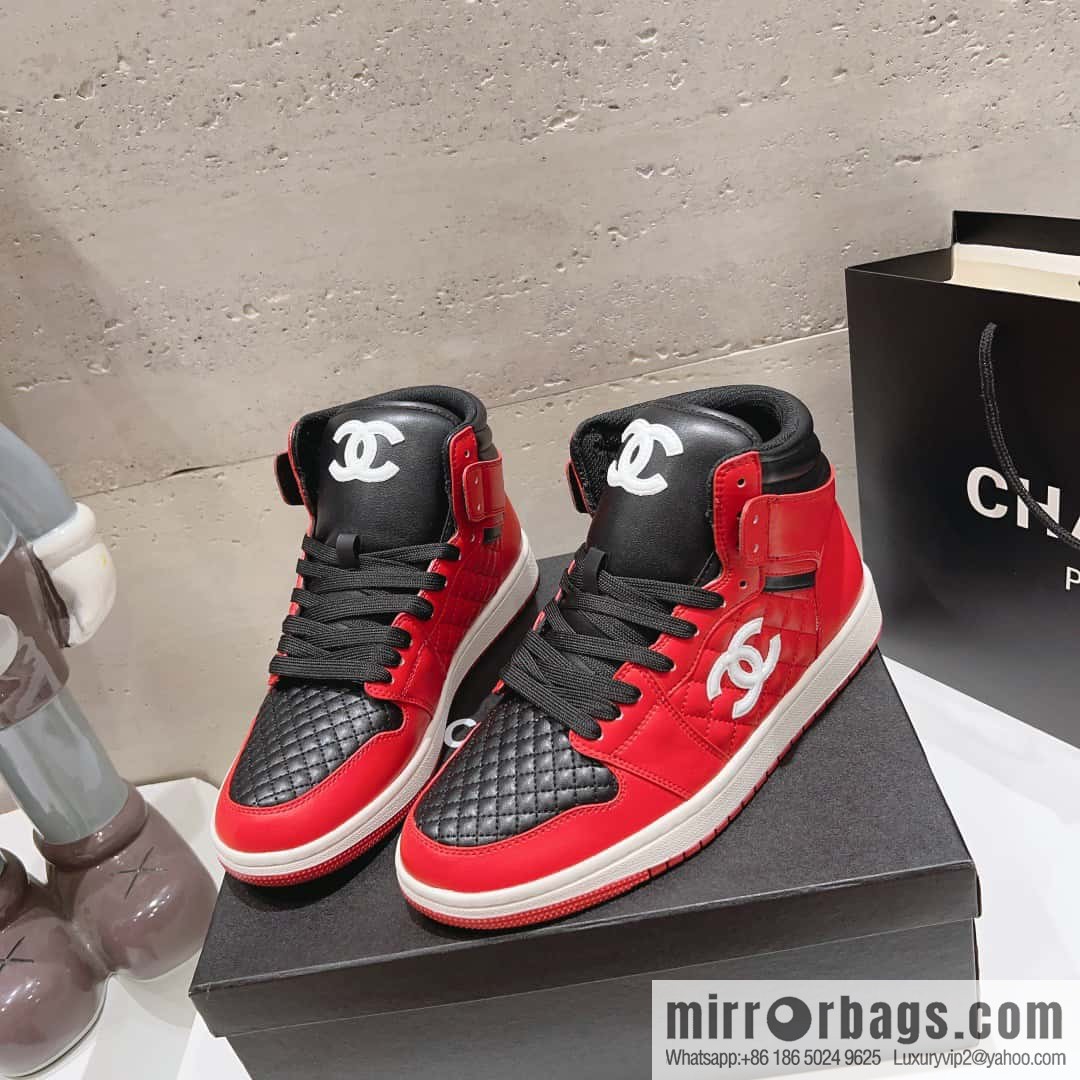 🐰🐰(Top version) 2023 autumn new Chanel AJ joint Internet celebrity Wang fried model [joint high-top casual shoes] Chanel and Nike only one joint cooperation model