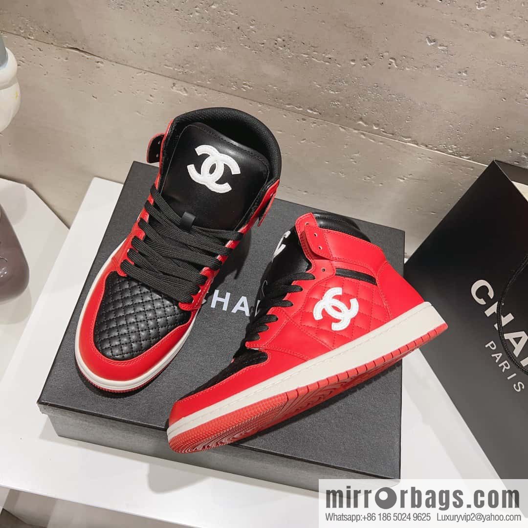 🐰🐰(Top version) 2023 autumn new Chanel AJ joint Internet celebrity Wang fried model [joint high-top casual shoes] Chanel and Nike only one joint cooperation model