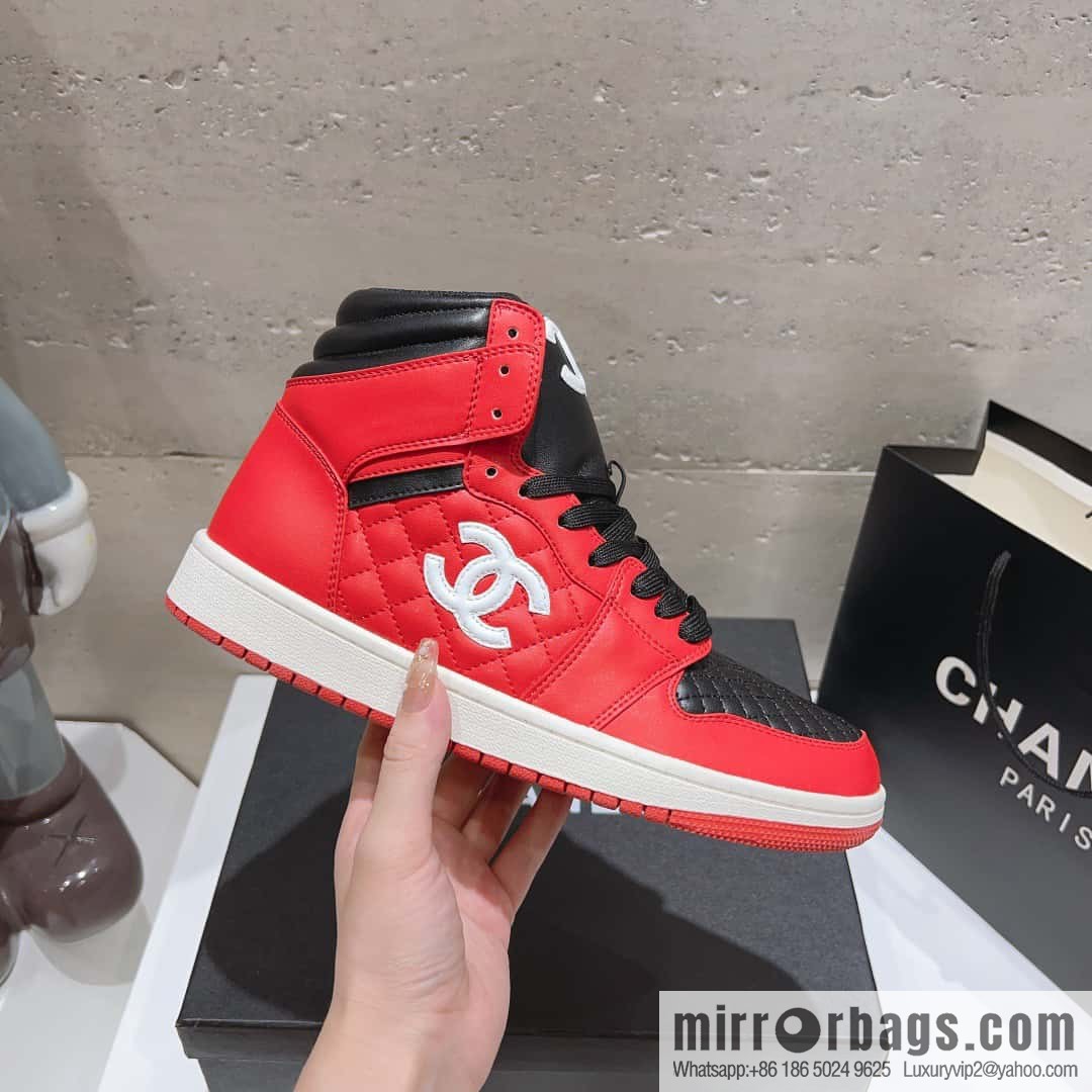 🐰🐰(Top version) 2023 autumn new Chanel AJ joint Internet celebrity Wang fried model [joint high-top casual shoes] Chanel and Nike only one joint cooperation model