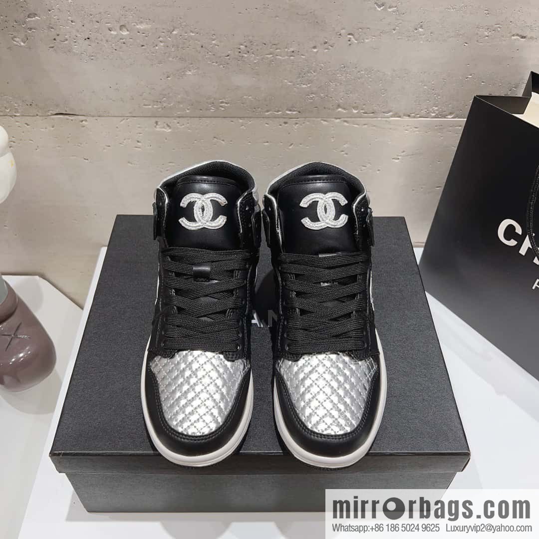 🐰🐰(Top version) 2023 autumn new Chanel AJ joint Internet celebrity Wang fried model [joint high-top casual shoes] Chanel and Nike only one joint cooperation model
