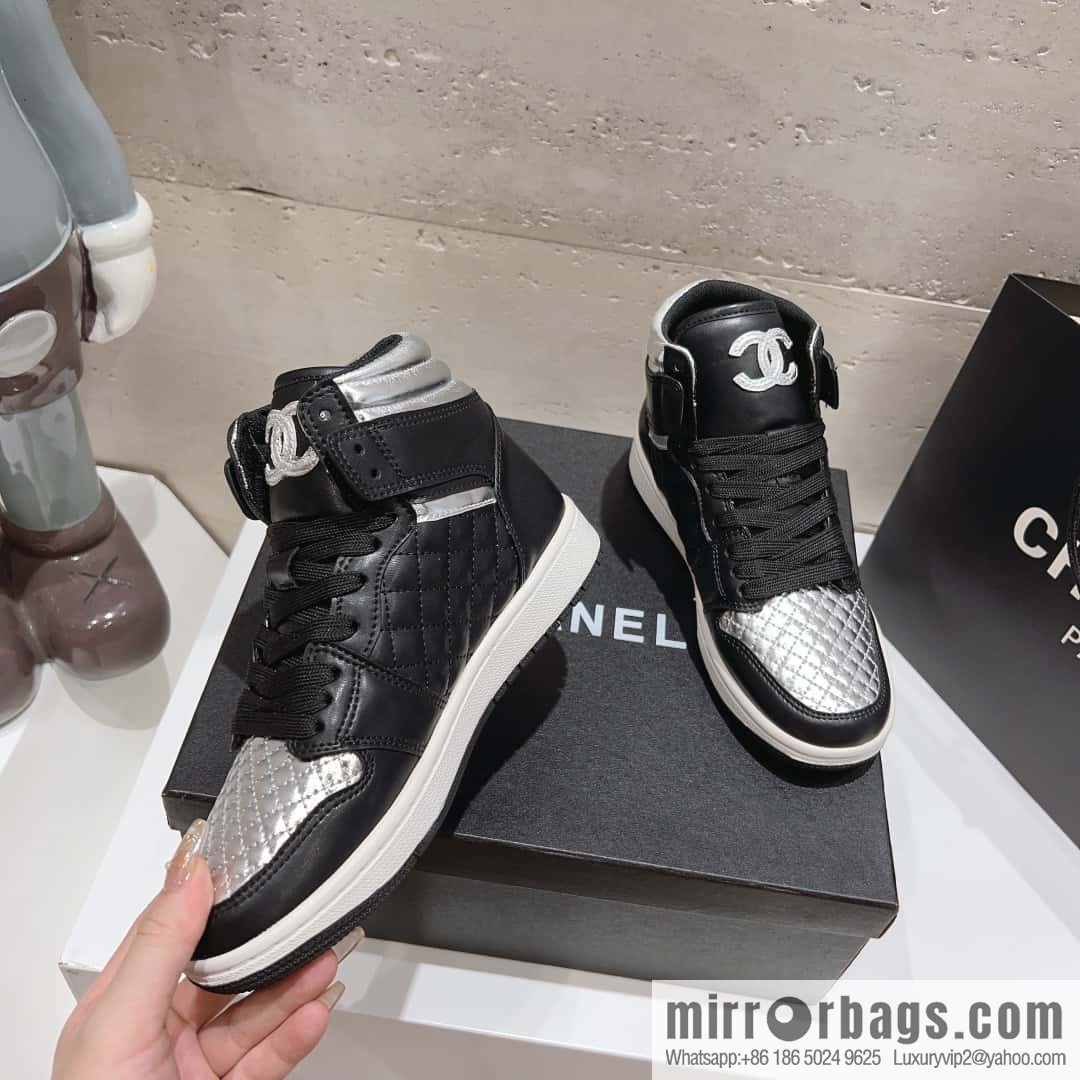 🐰🐰(Top version) 2023 autumn new Chanel AJ joint Internet celebrity Wang fried model [joint high-top casual shoes] Chanel and Nike only one joint cooperation model