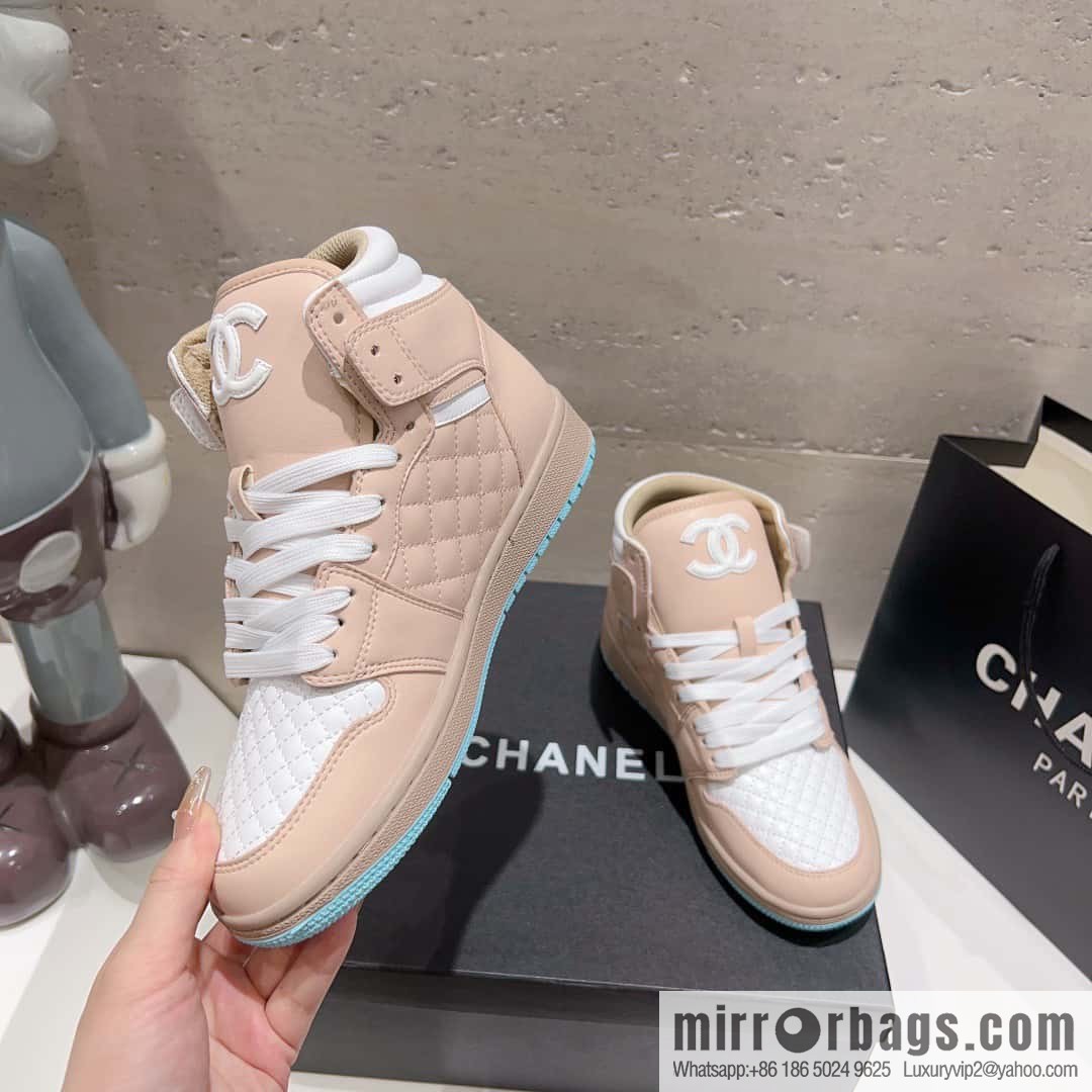 🐰🐰(Top version) 2023 autumn new Chanel AJ joint Internet celebrity Wang fried model [joint high-top casual shoes] Chanel and Nike only one joint cooperation model