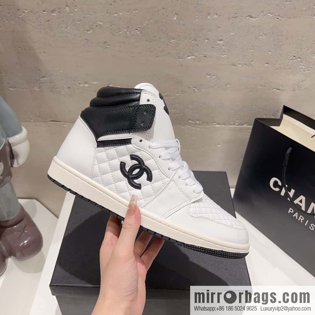 🐰🐰(Top version) 2023 autumn new Chanel AJ joint Internet celebrity Wang fried model [joint high-top casual shoes] Chanel and Nike only one joint cooperation model