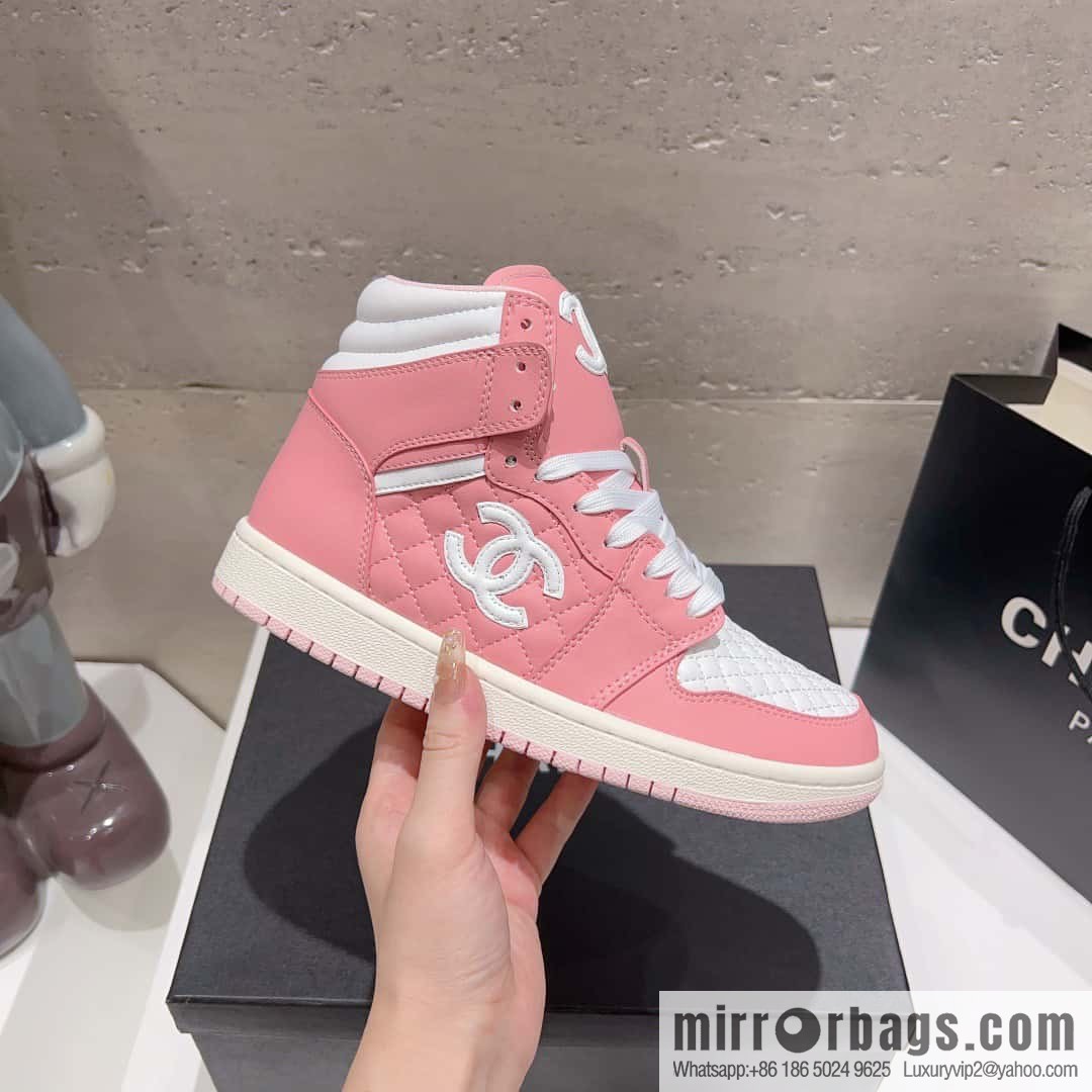 🐰🐰(Top version) 2023 autumn new Chanel AJ joint Internet celebrity Wang fried model [joint high-top casual shoes] Chanel and Nike only one joint cooperation model