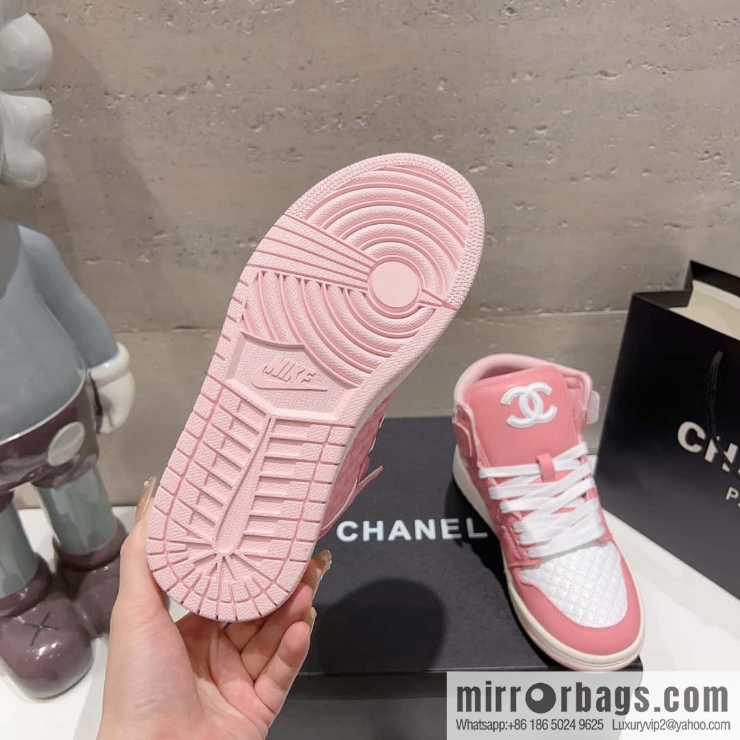 🐰🐰(Top version) 2023 autumn new Chanel AJ joint Internet celebrity Wang fried model [joint high-top casual shoes] Chanel and Nike only one joint cooperation model