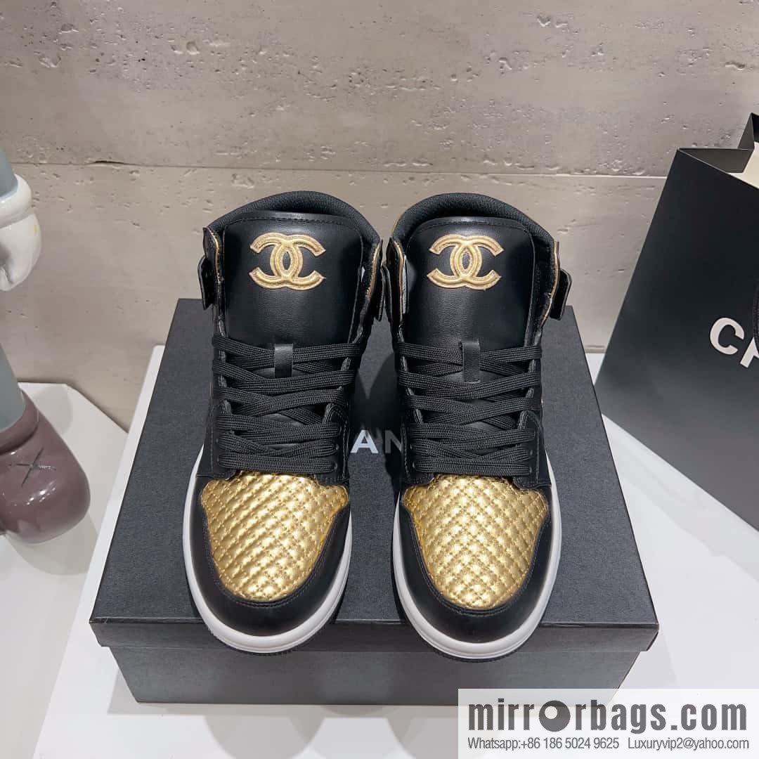🐰🐰(Top version) 2023 autumn new Chanel AJ joint Internet celebrity Wang fried model [joint high-top casual shoes] Chanel and Nike only one joint cooperation model