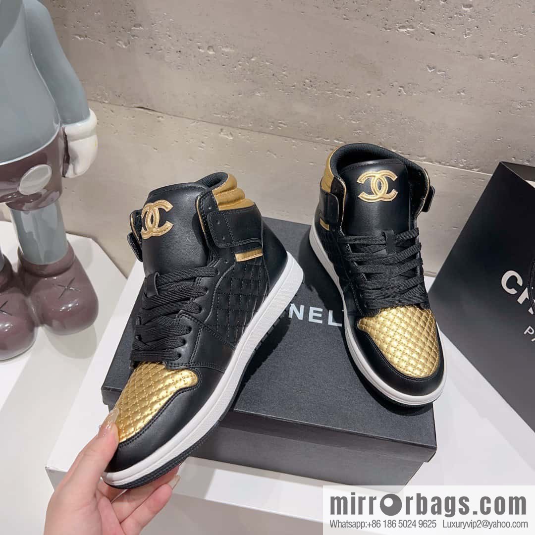 🐰🐰(Top version) 2023 autumn new Chanel AJ joint Internet celebrity Wang fried model [joint high-top casual shoes] Chanel and Nike only one joint cooperation model