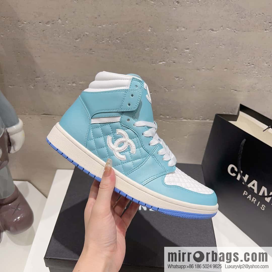 🐰🐰(Top version) 2023 autumn new Chanel AJ joint Internet celebrity Wang fried model [joint high-top casual shoes] Chanel and Nike only one joint cooperation model