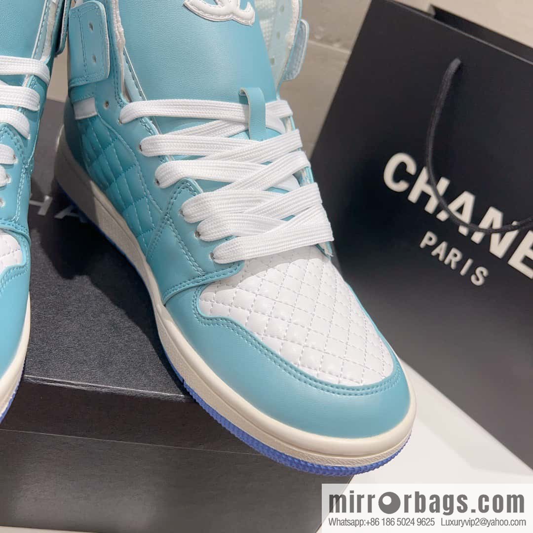 🐰🐰(Top version) 2023 autumn new Chanel AJ joint Internet celebrity Wang fried model [joint high-top casual shoes] Chanel and Nike only one joint cooperation model