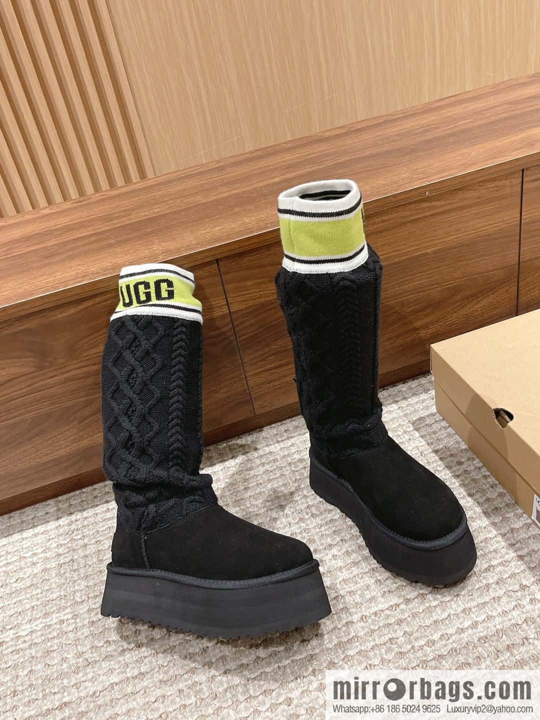 🐰🐰Song Yanfei same 〰️ high tube wool tube new high thick bottom