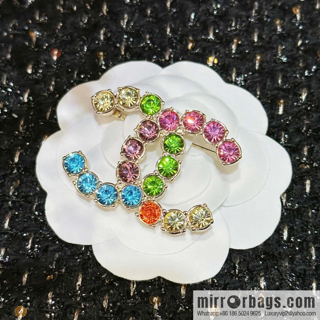 ☀️New ☑️ Chanel Double C Diamond Brooch ☀️