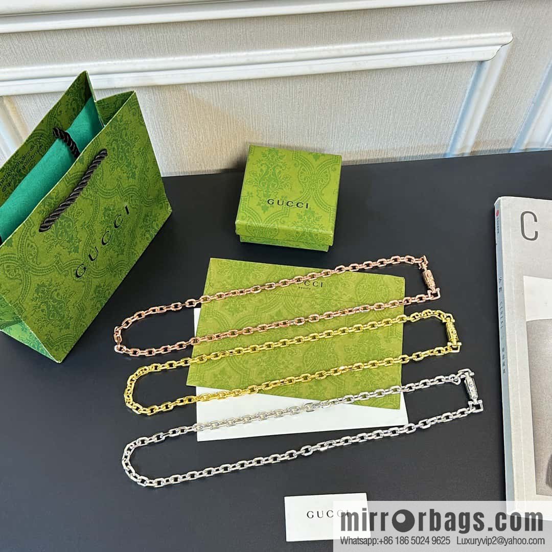 Gucci genuine packaging ☀ new Gucci Gucci chain ⛓️ necklace ☀
