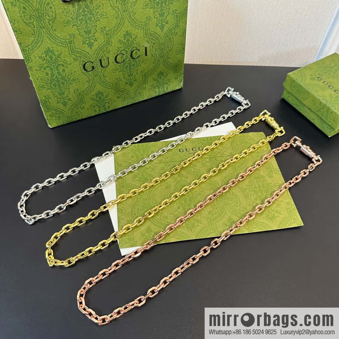 Gucci genuine packaging ☀ new Gucci Gucci chain ⛓️ necklace ☀