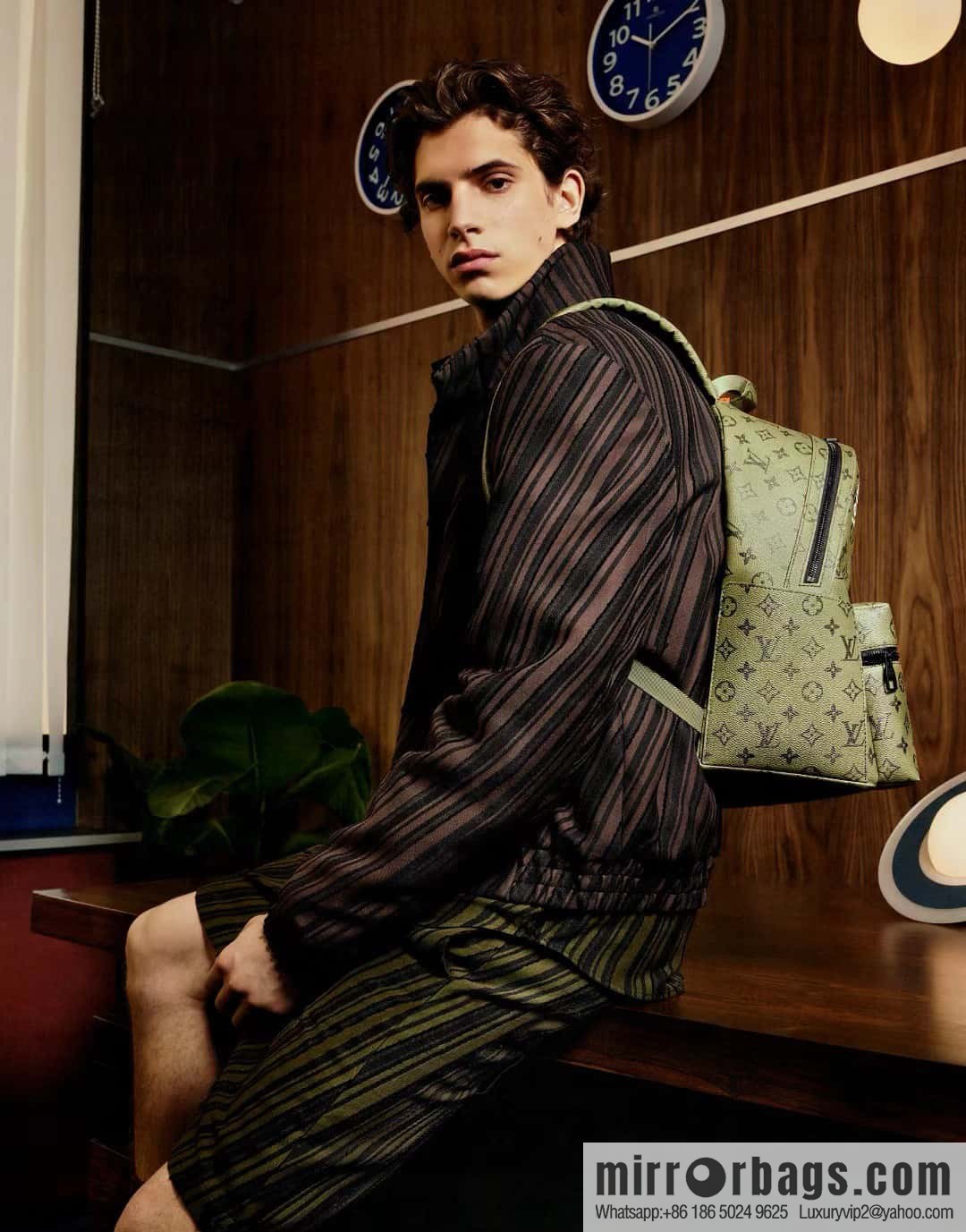 [Boutique‑grade] M46802 green backpack series, this Discovery small backpack.