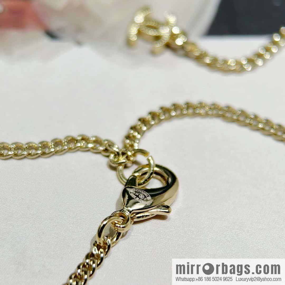 ☀️New ☑️ Chanel Double C Square Acrylic Necklace ☀️