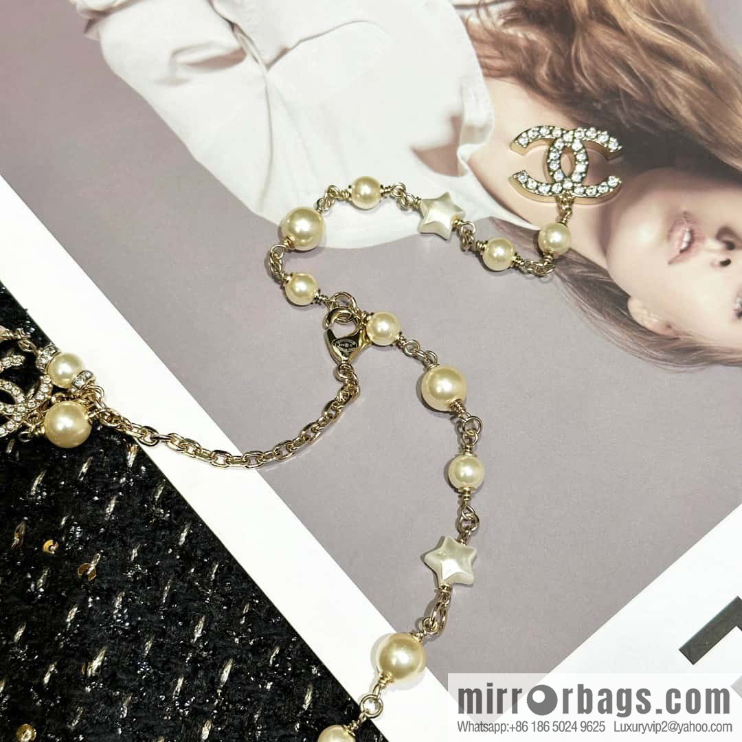 ☀️New ☑️ Chanel double C three-layer five-pointed star ⭐ star belt belt chain ☀️
