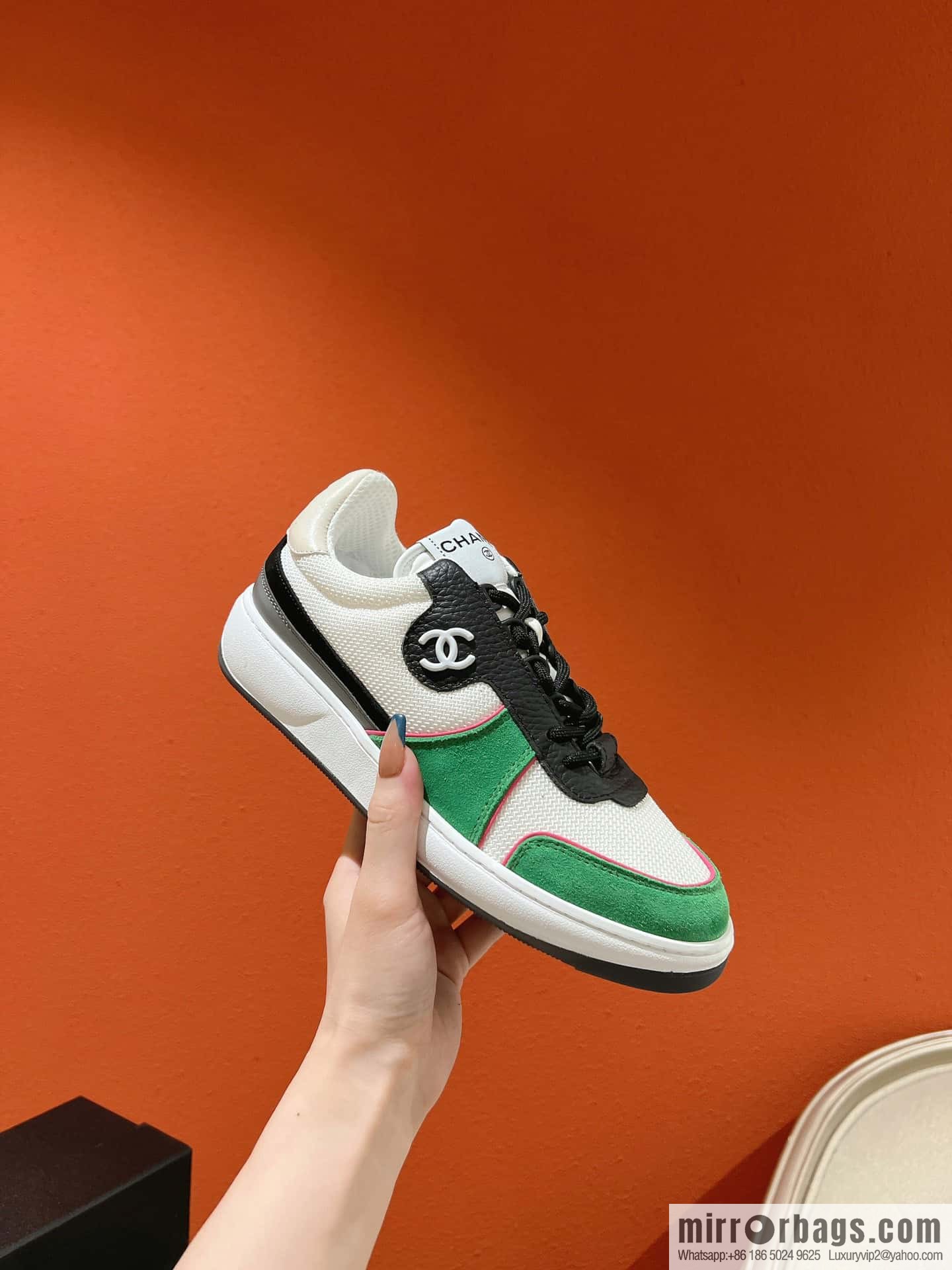 🐰🐰Couple high version 𝐂𝐡*𝐧𝐞𝐥 22p big explosion! Counter [genuine grade] version casual sports shoes
