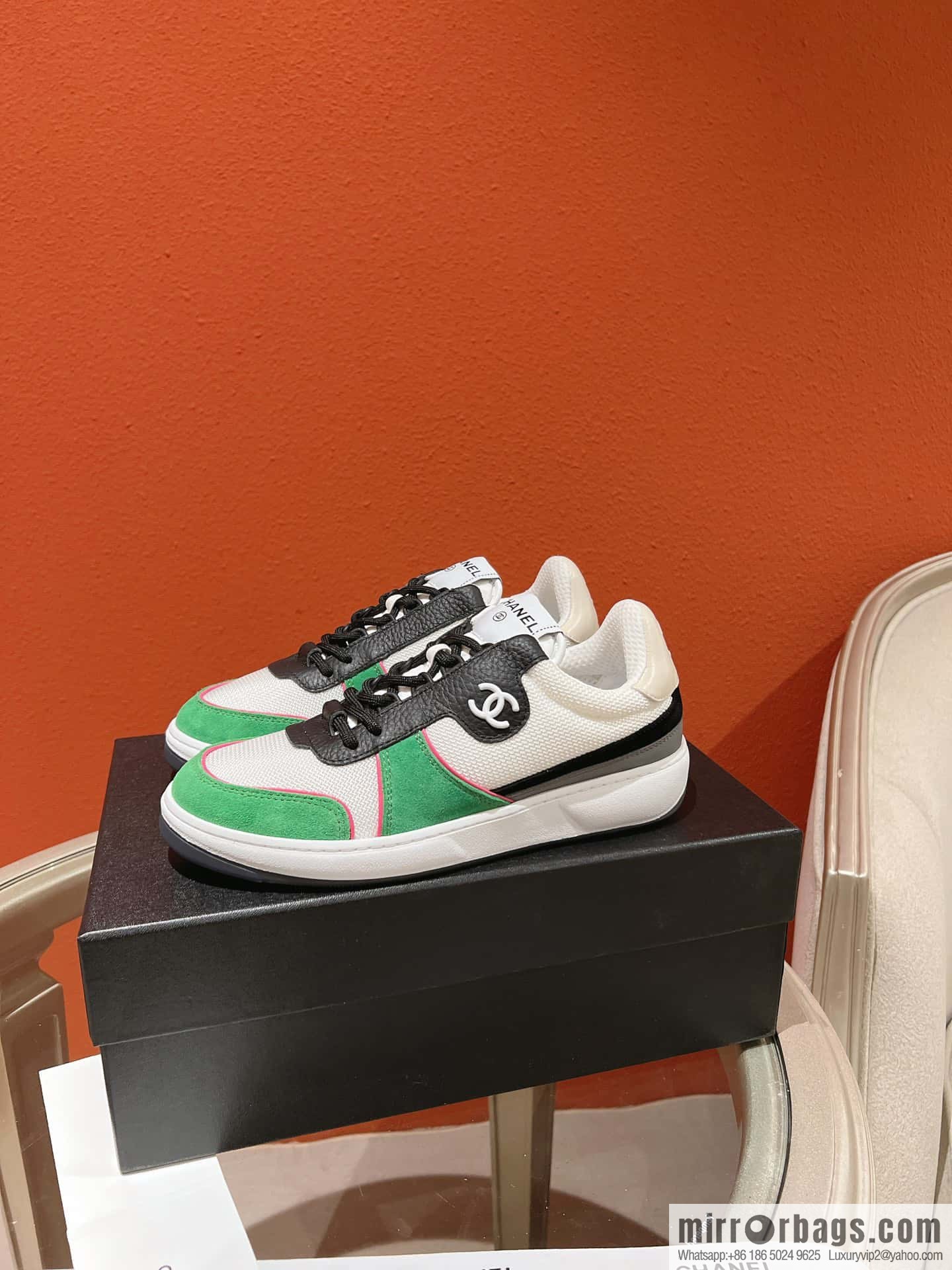 🐰🐰Couple high version 𝐂𝐡*𝐧𝐞𝐥 22p big explosion! Counter [genuine grade] version casual sports shoes