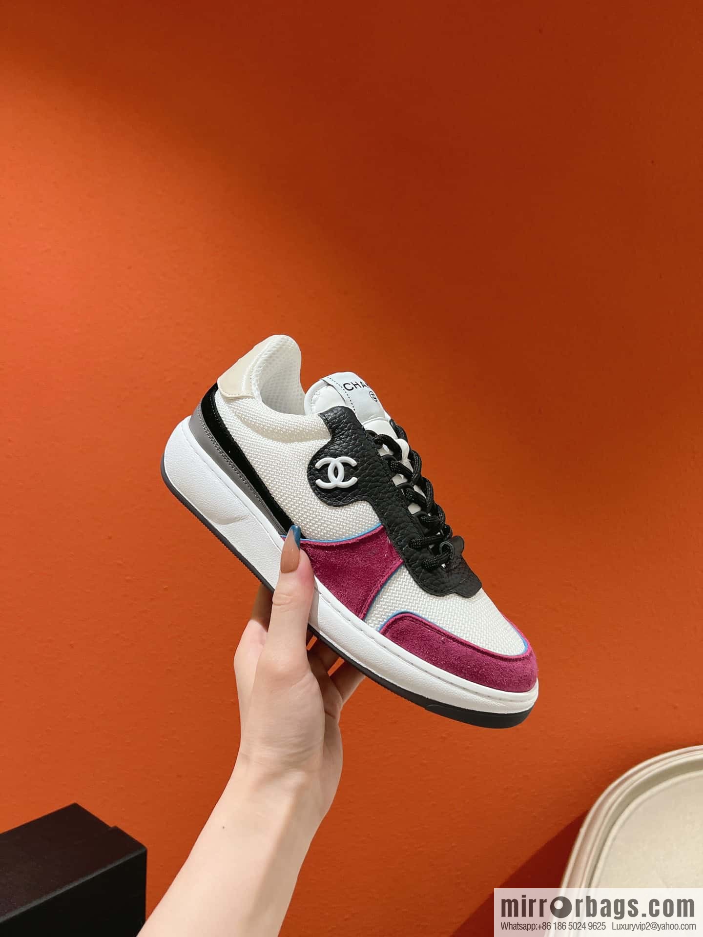 🐰🐰Couple high version 𝐂𝐡*𝐧𝐞𝐥 22p big explosion! Counter [genuine grade] version casual sports shoes