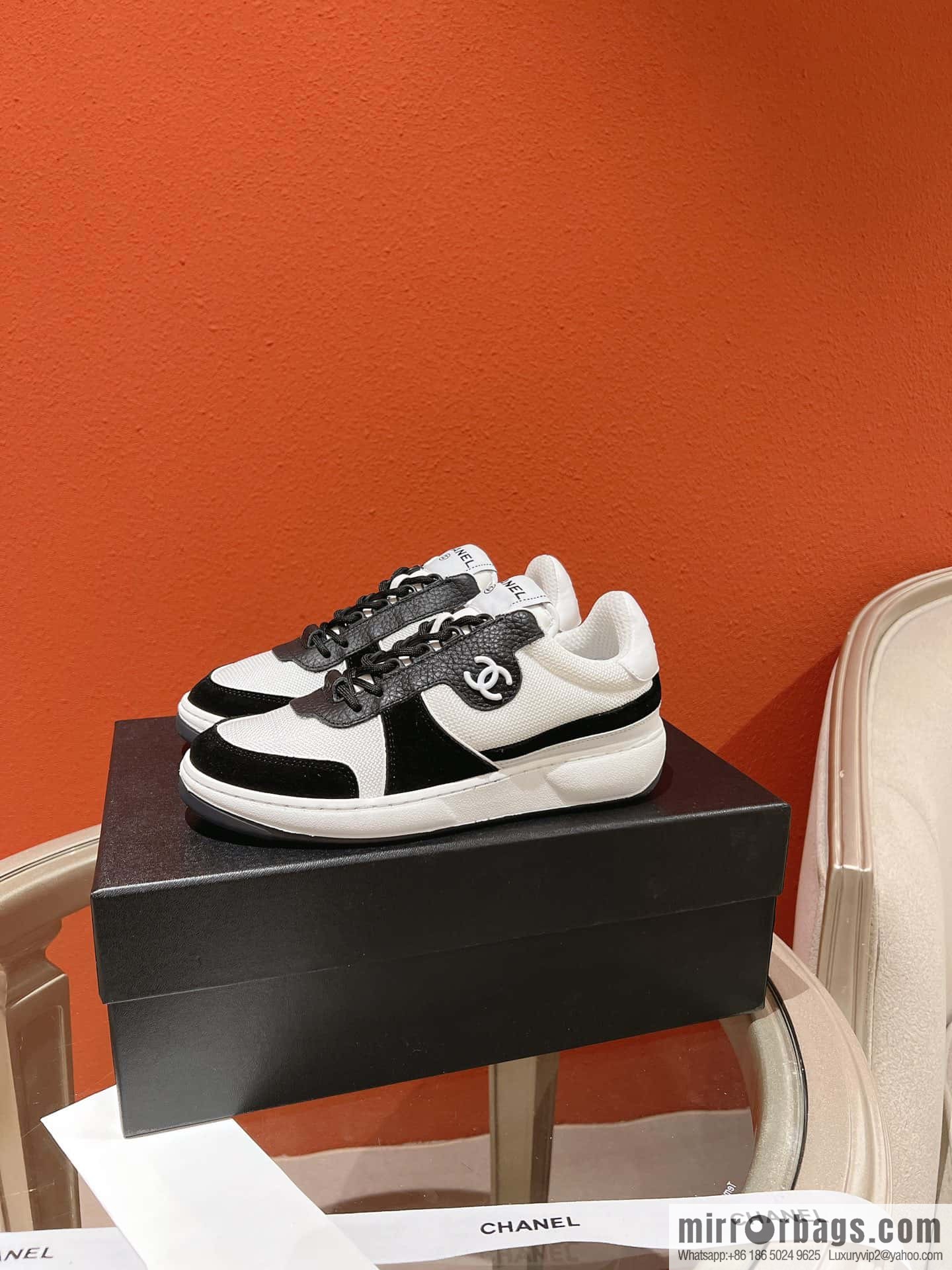 🐰🐰Couple high version 𝐂𝐡*𝐧𝐞𝐥 22p big explosion! Counter [genuine grade] version casual sports shoes