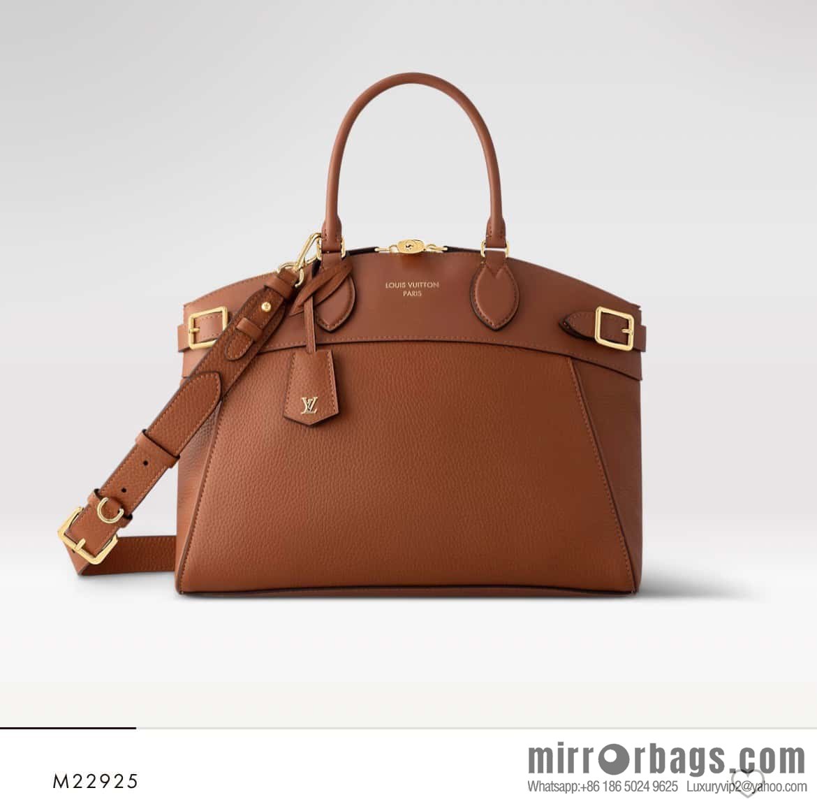 [Boutique‑grade] M22914 black full leather portable women's bag series Lock It MM handbag M22914 22925 22927 23061 Ays Lock It MM bag