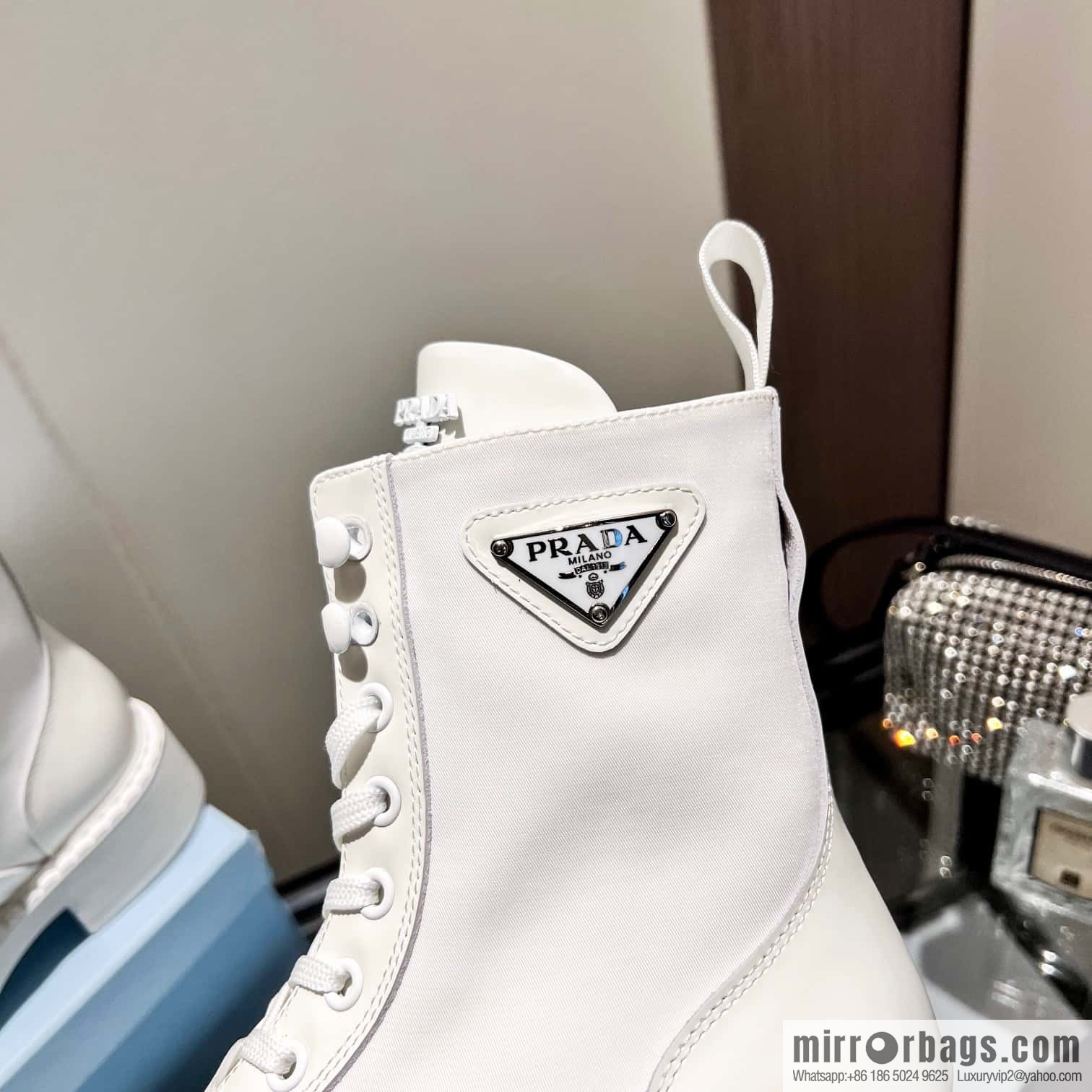 🐰🐰Top 🔝 2022SSS launched Prada boots series 🌲🌲 1 💥 PRADA early autumn and winter catwalk Internet celebrity with the same style