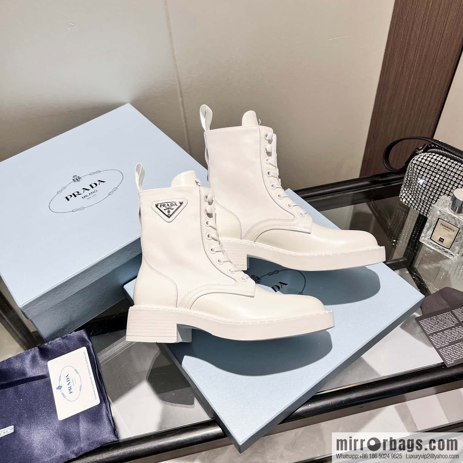 🐰🐰Top 🔝 2022SSS launched Prada boots series 🌲🌲 1 💥 PRADA early autumn and winter catwalk Internet celebrity with the same style