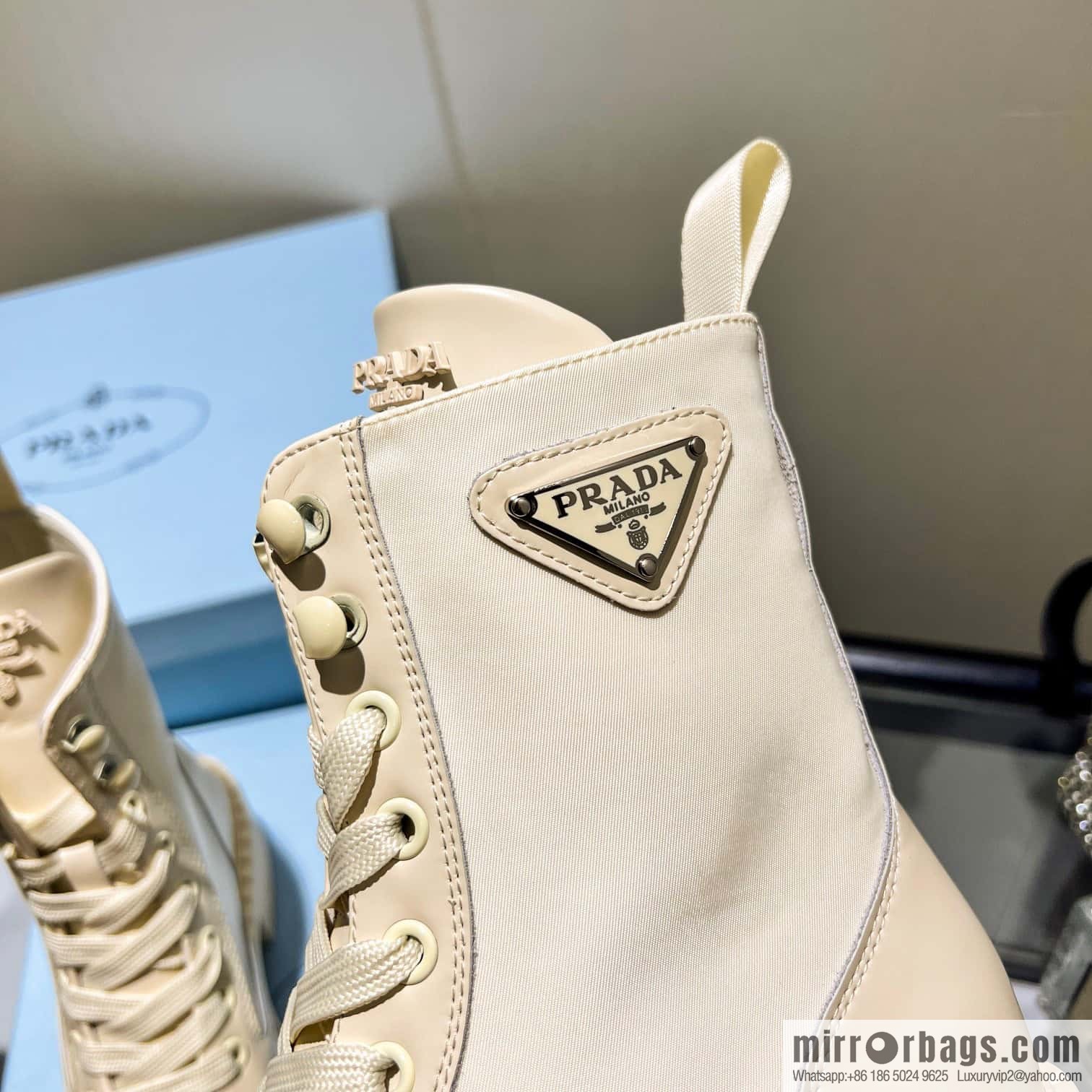 🐰🐰Top 🔝 2022SSS launched Prada boots series 🌲🌲 1 💥 PRADA early autumn and winter catwalk Internet celebrity with the same style