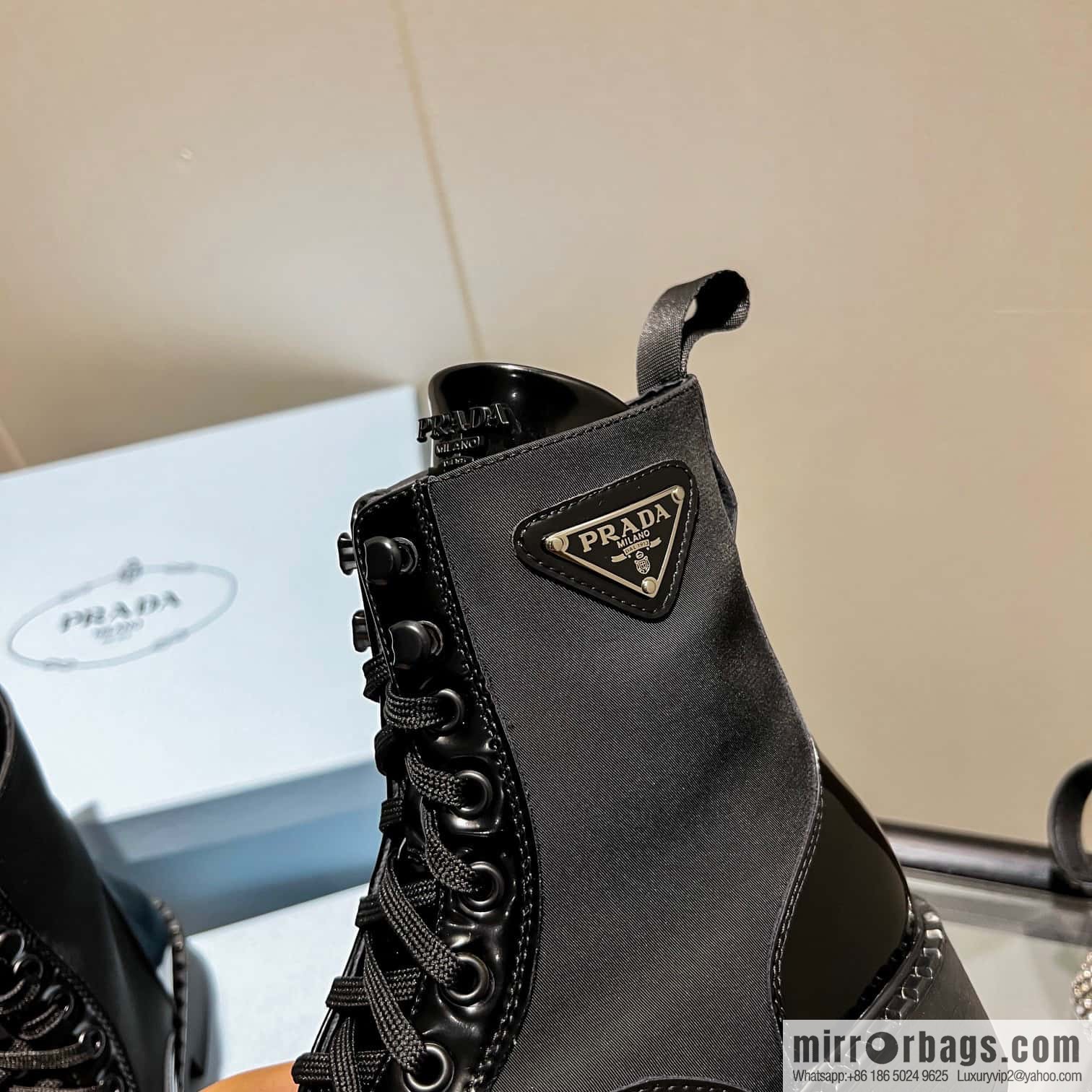 🐰🐰Top 🔝 2022SSS launched Prada boots series 🌲🌲 1 💥 PRADA early autumn and winter catwalk Internet celebrity with the same style