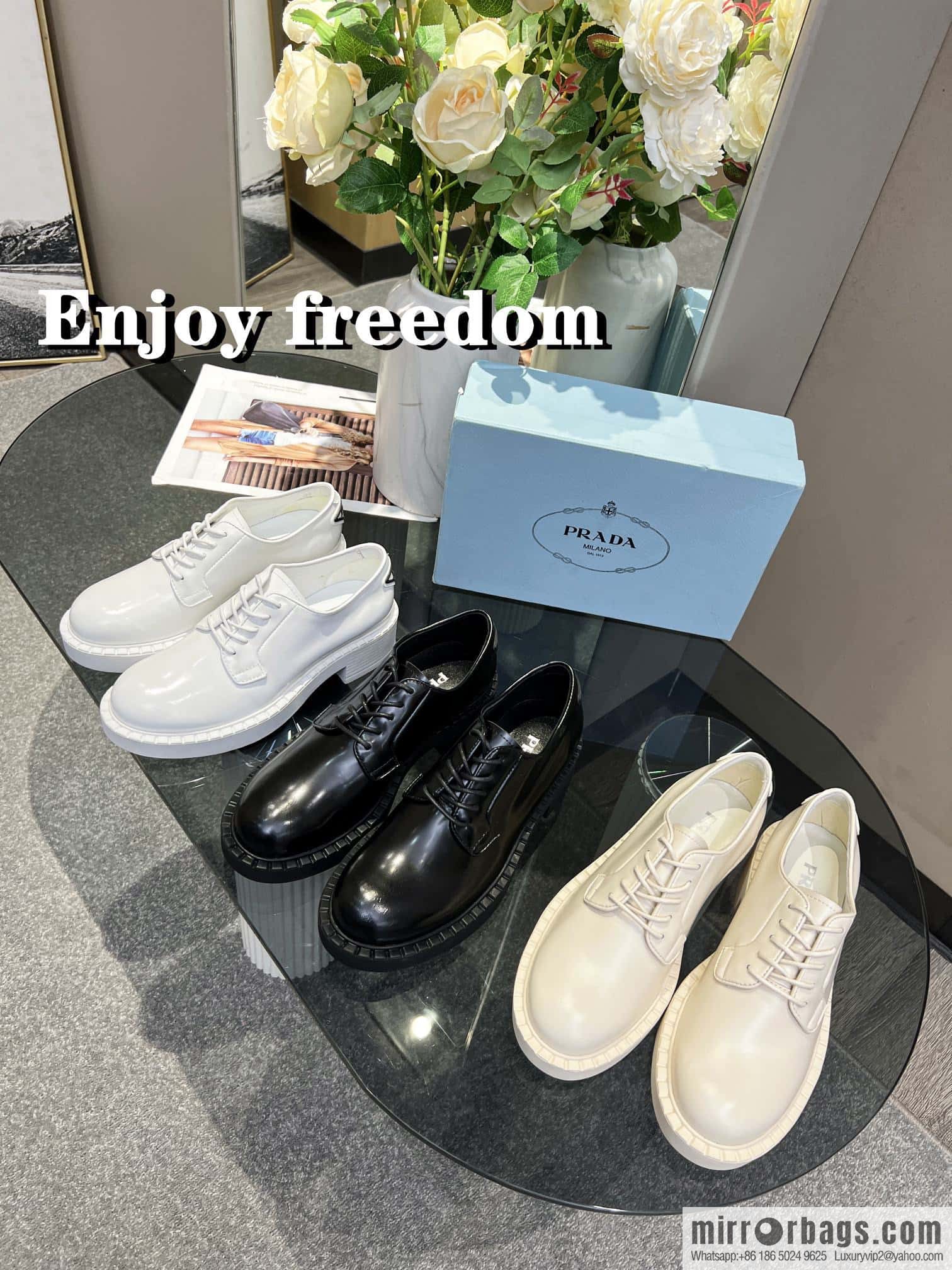 🐰🐰PRADA Prada Spring/Summer 2022 Upgraded Triangle Loafers