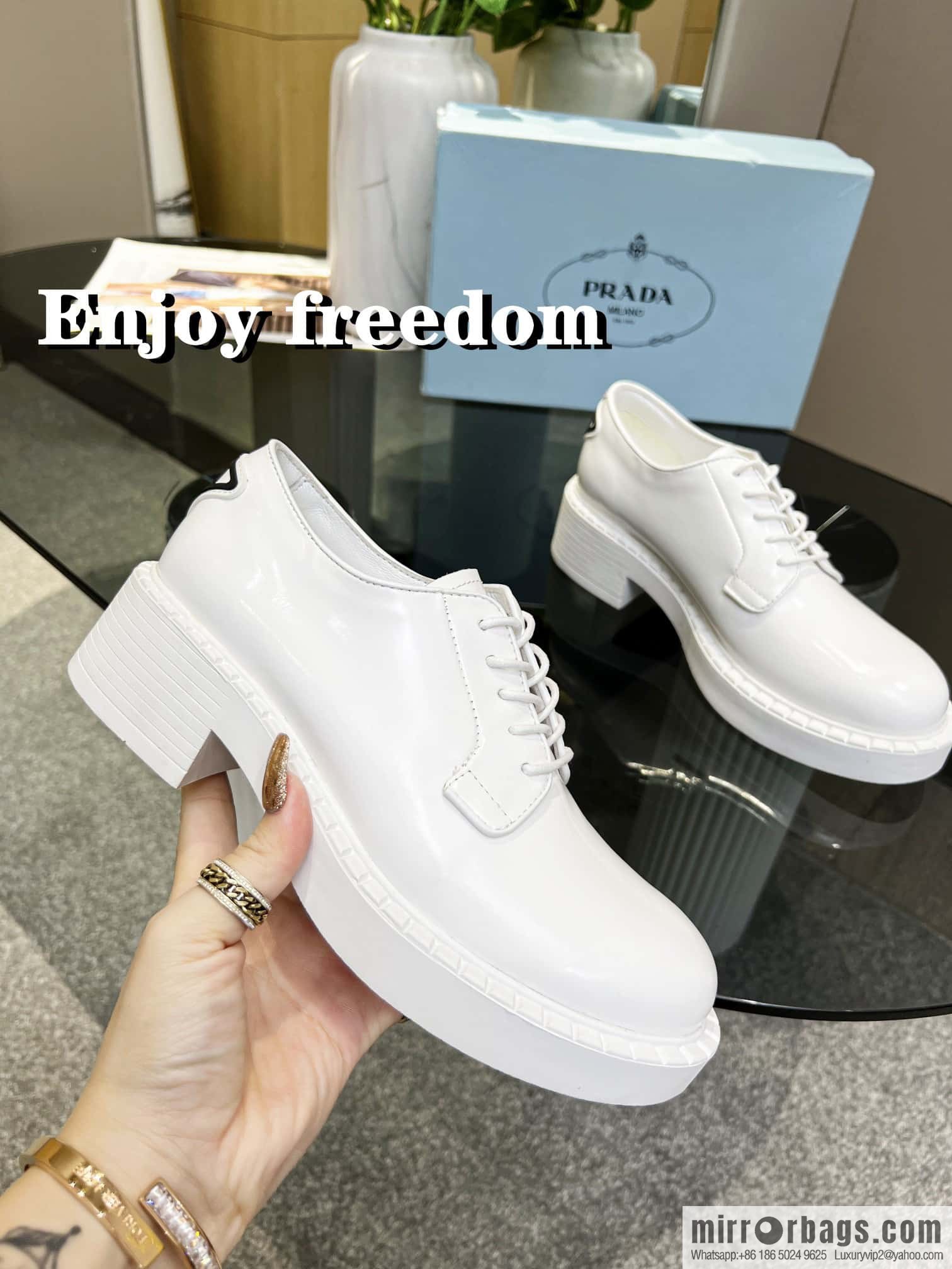 🐰🐰PRADA Prada Spring/Summer 2022 Upgraded Triangle Loafers