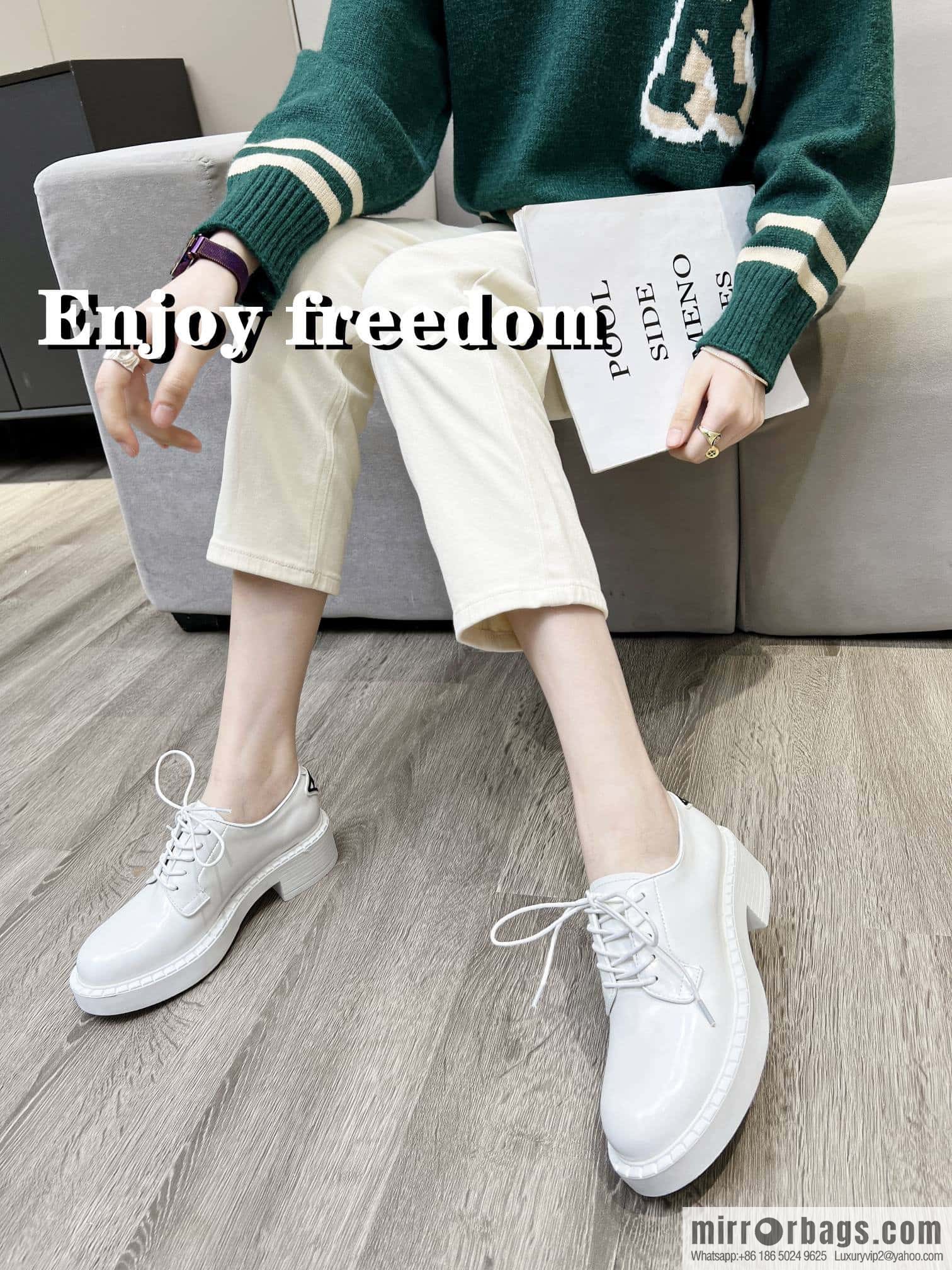 🐰🐰PRADA Prada Spring/Summer 2022 Upgraded Triangle Loafers
