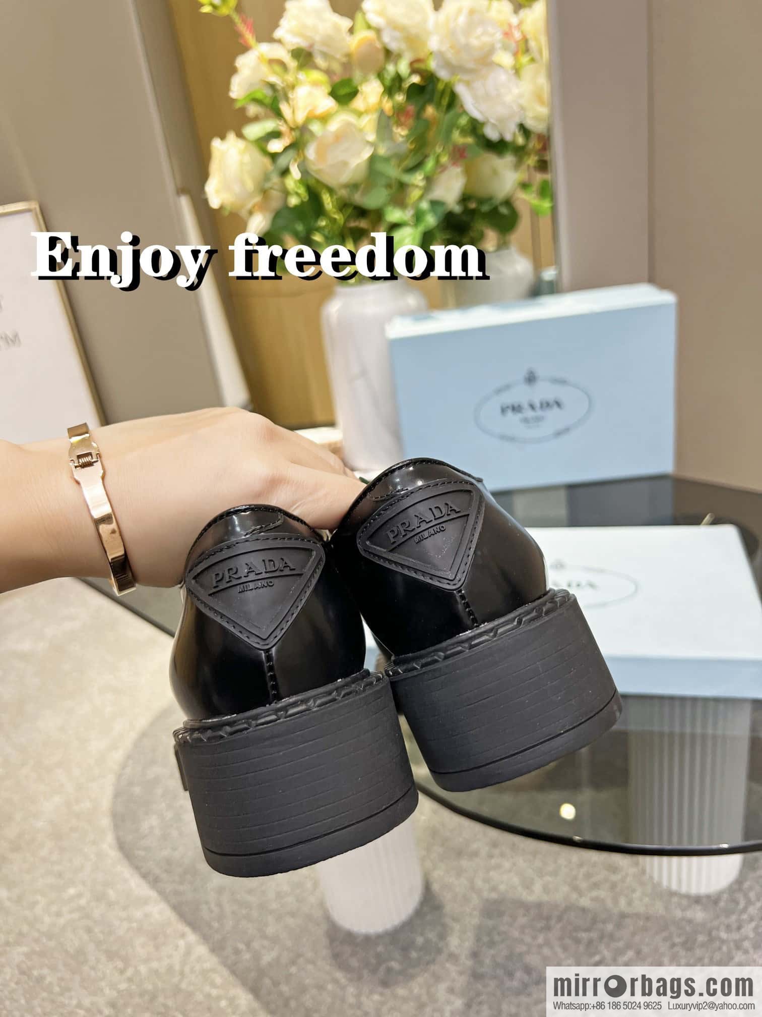 🐰🐰PRADA Prada Spring/Summer 2022 Upgraded Triangle Loafers