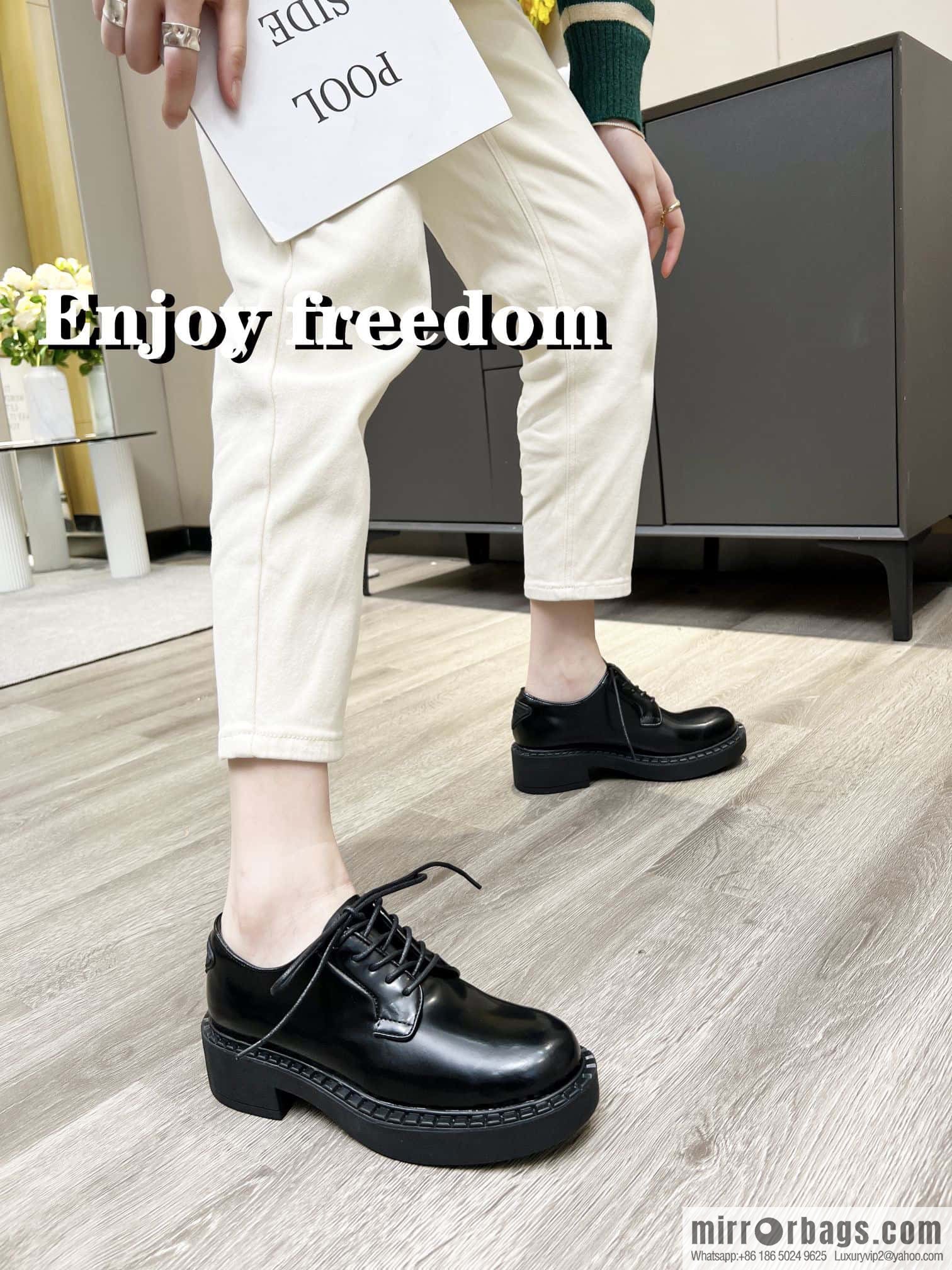 🐰🐰PRADA Prada Spring/Summer 2022 Upgraded Triangle Loafers