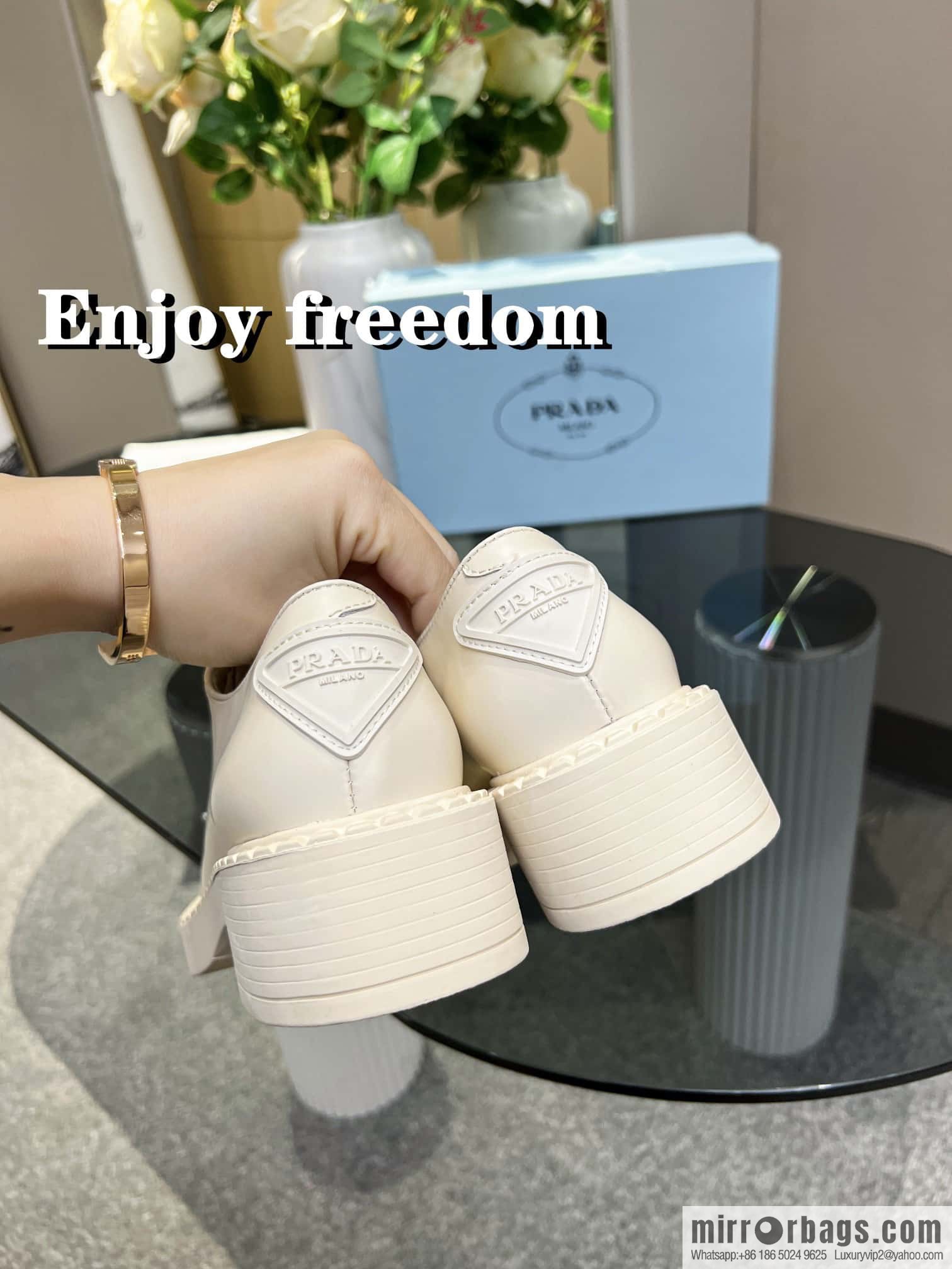 🐰🐰PRADA Prada Spring/Summer 2022 Upgraded Triangle Loafers