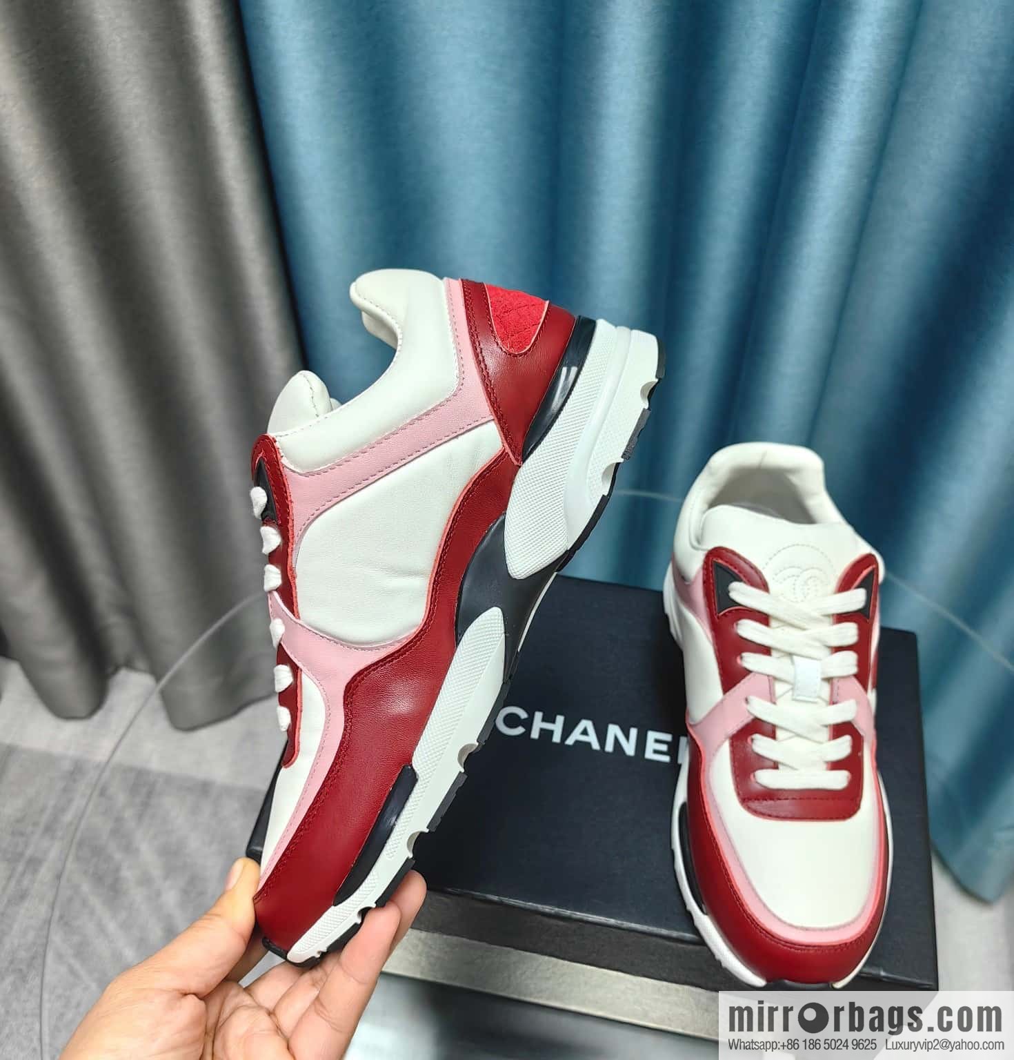 🐰🐰CHANE Xiaoxiang platform panda board shoes sneakers, Chanel 2023ss hot panda shoes 🐼 color scheme platform casual sneakers board shoes