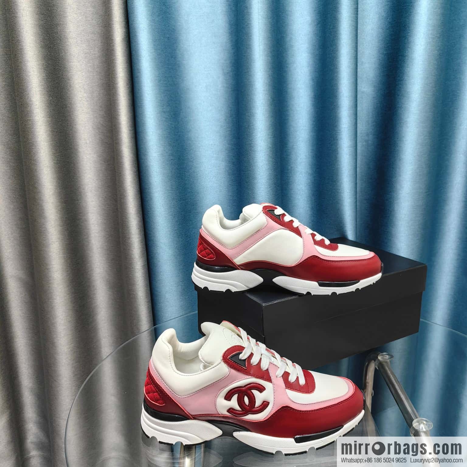 🐰🐰CHANE Xiaoxiang platform panda board shoes sneakers, Chanel 2023ss hot panda shoes 🐼 color scheme platform casual sneakers board shoes