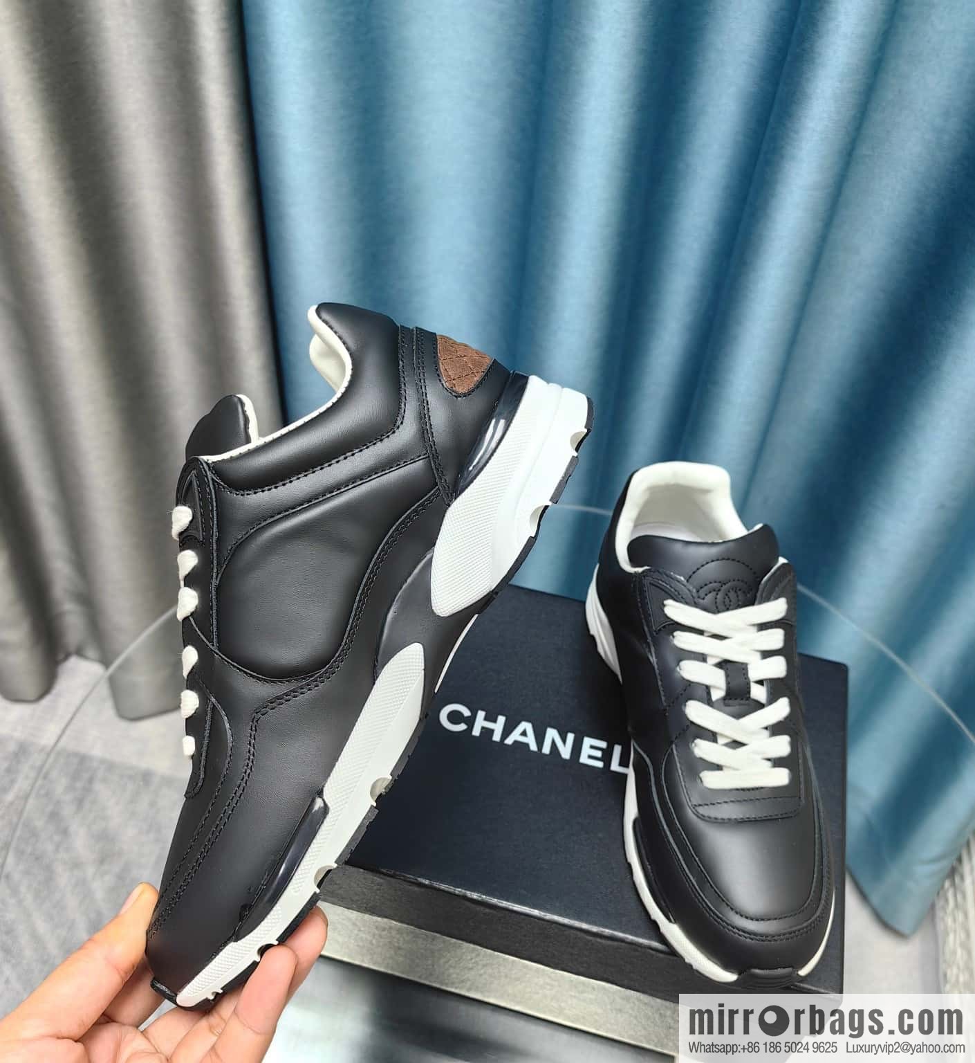 🐰🐰CHANE Xiaoxiang platform panda board shoes sneakers, Chanel 2023ss hot panda shoes 🐼 color scheme platform casual sneakers board shoes